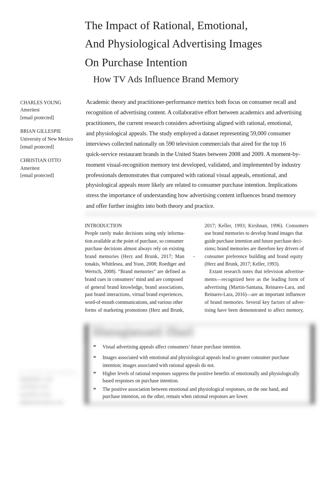 The Impact of Rational, Emotional, And Physiological Advertising Images On Purchase Intention How TV_dl8ghbelrwg_page1