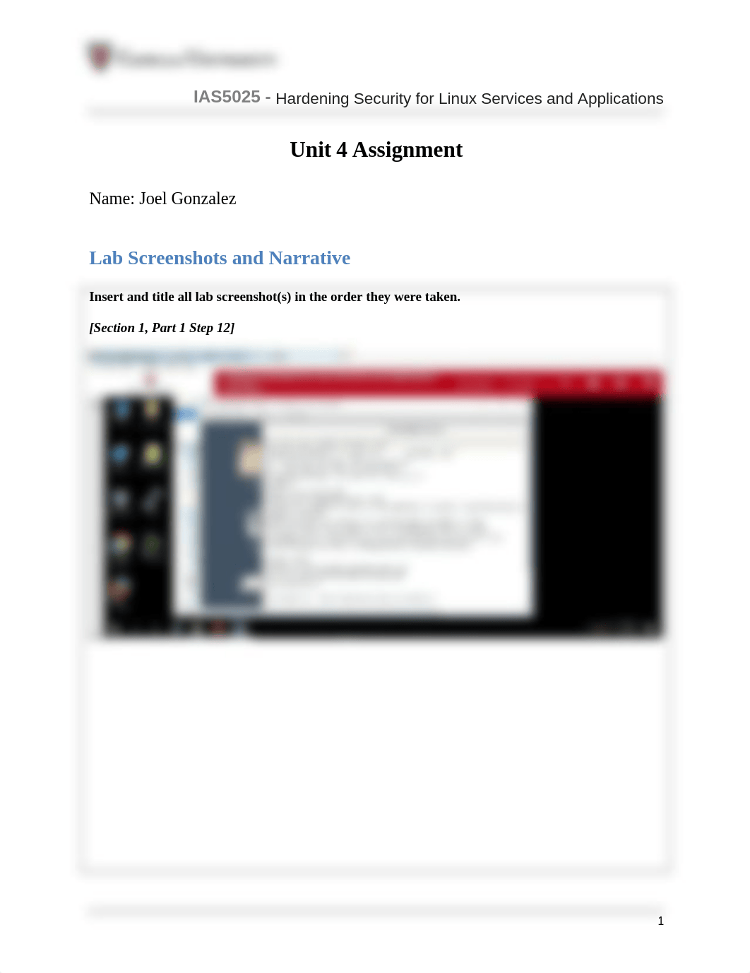 Joel_Gonzalez_U4A1_Hardening Security for Linux Services and Applications .docx_dl8hezany1n_page1