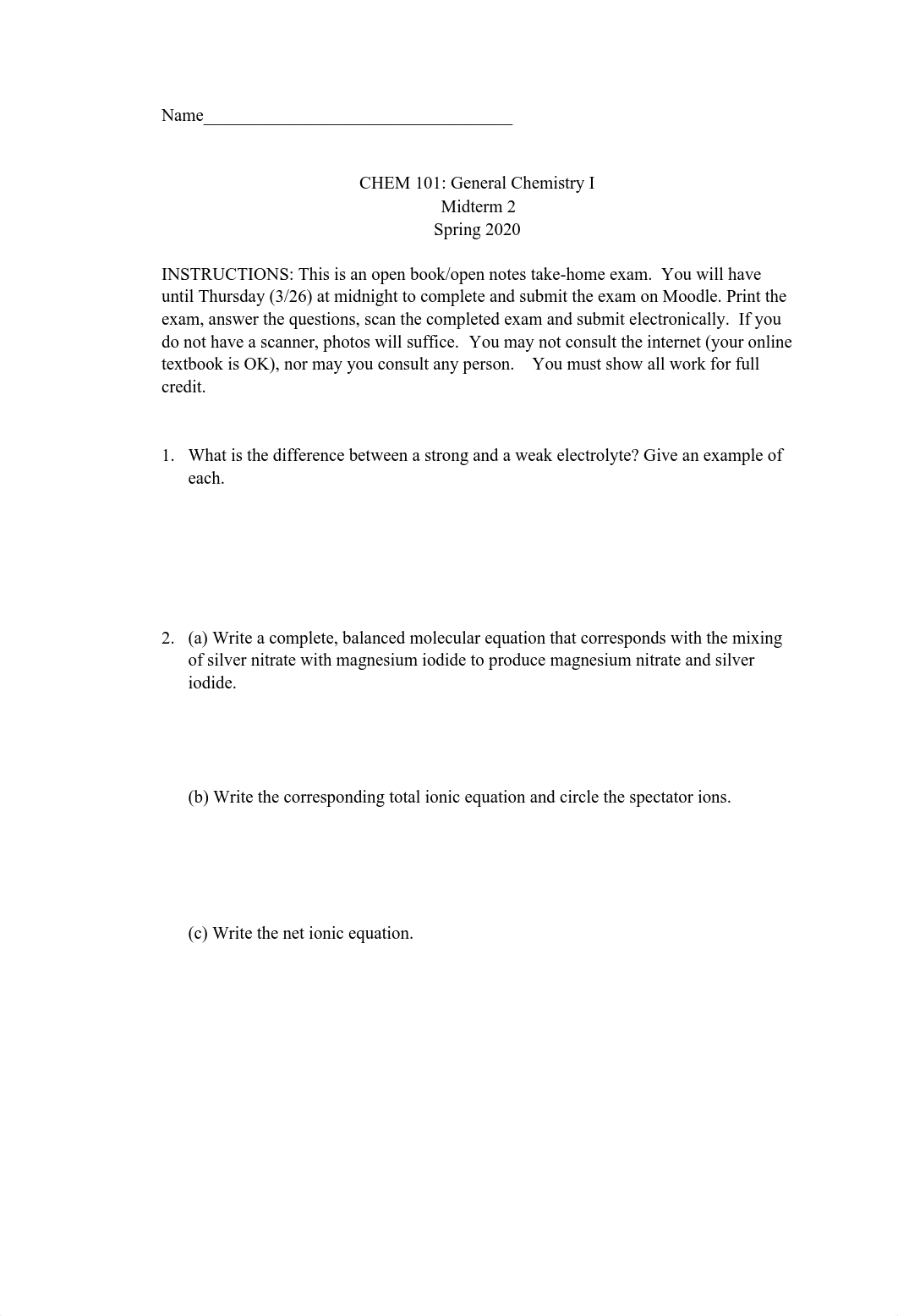 201930 CHEM 101 Exam 2 Takehome.pdf_dl8jhuc451z_page1