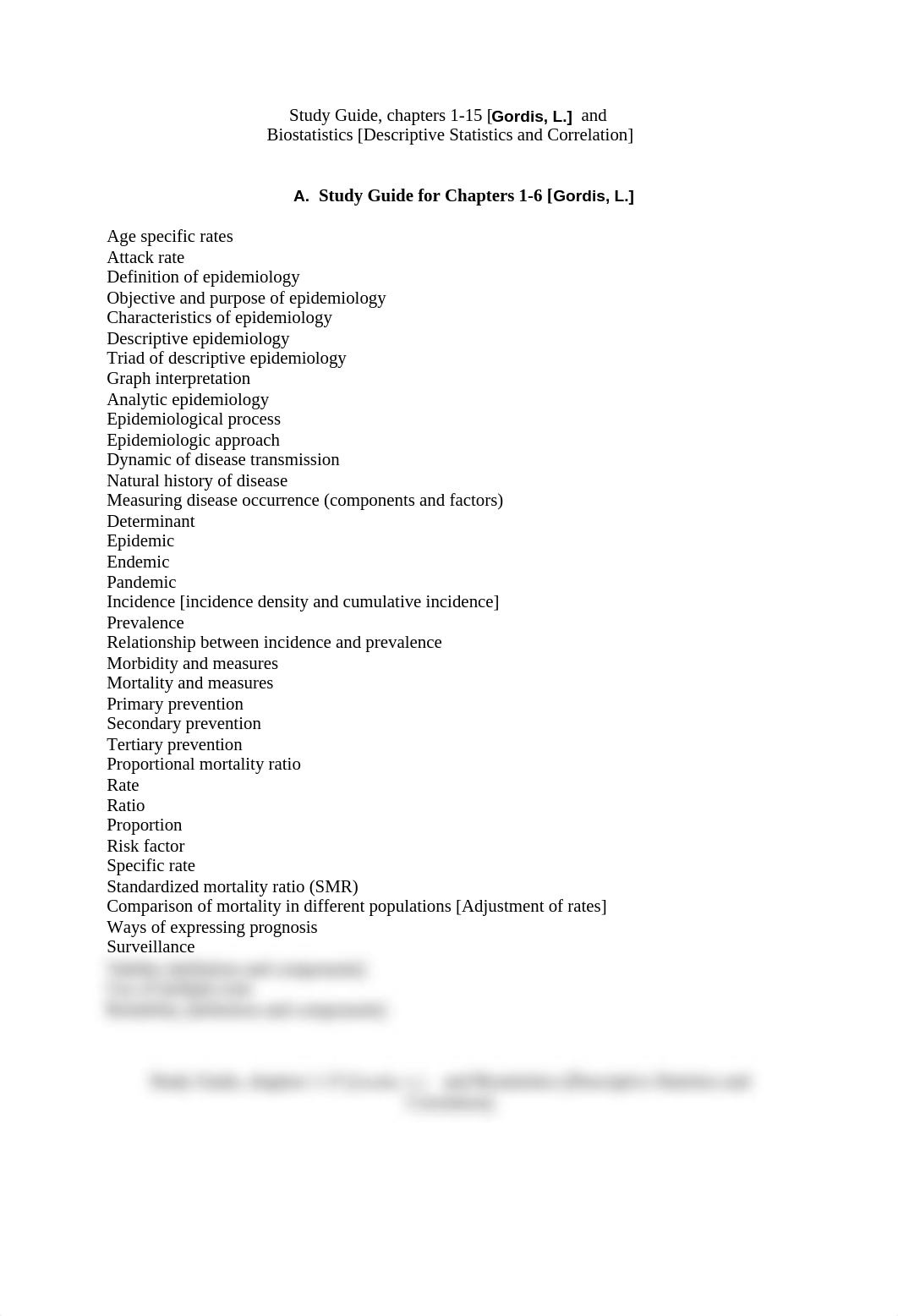 NUR 627_Study Guide for Chapters 1 to 15 Epidemiology PLUS Descriptive Statistics and Correlation (3_dl917uk3wbt_page1