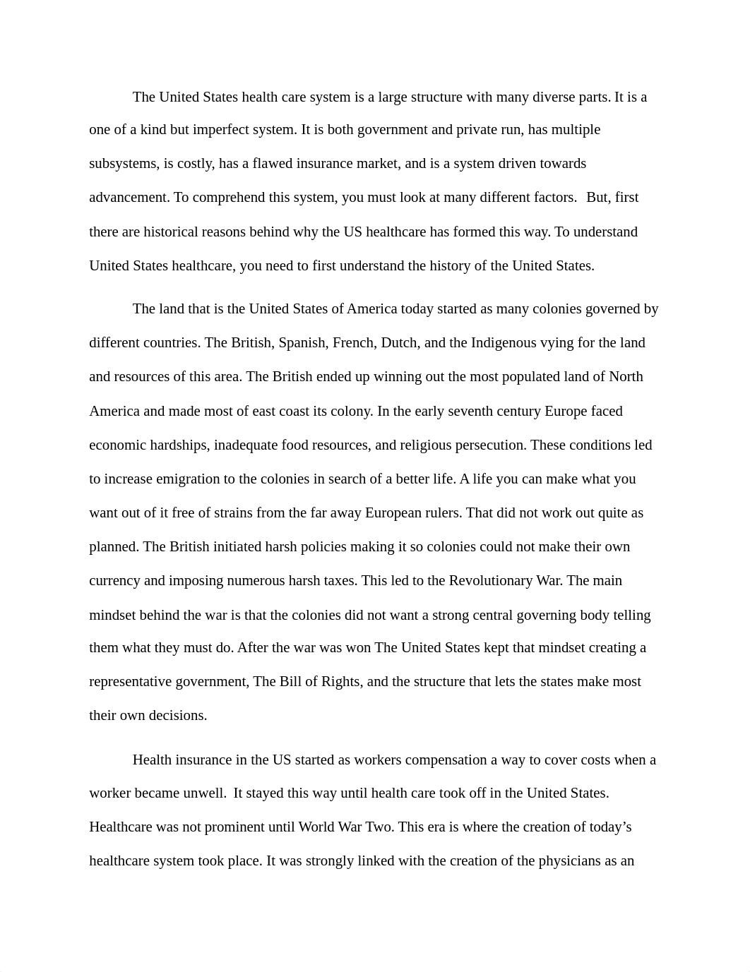 United States health care system is a large structure with many moving parts.docx_dl9bcvxd665_page1