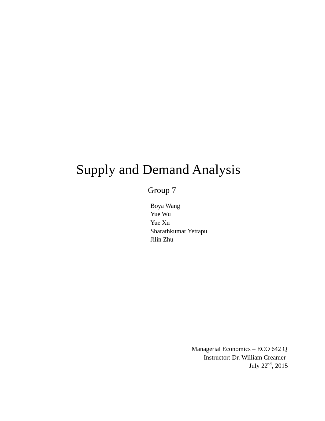 Group 7 ECO 642 Q 2015-7-23 Supply and Demand Analysis_dl9ionvlxpu_page1