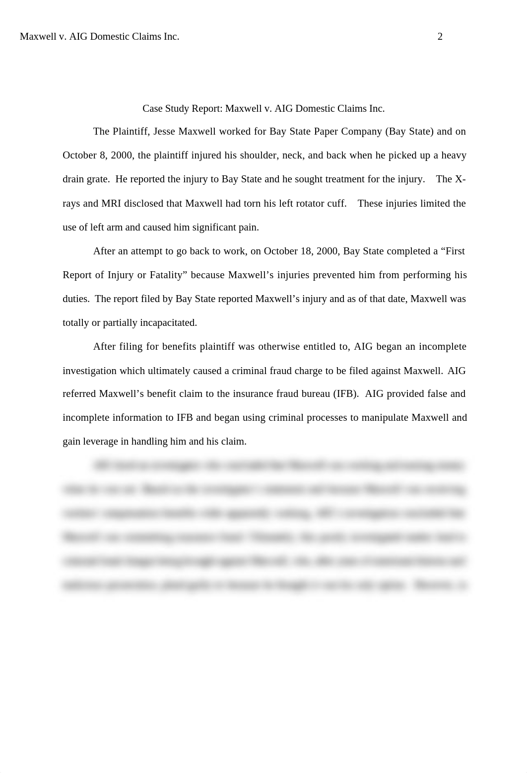 Week 6 Case Study Maxwell v. AIG Domestic Claims Inc..doc_dl9kpacvcz6_page2