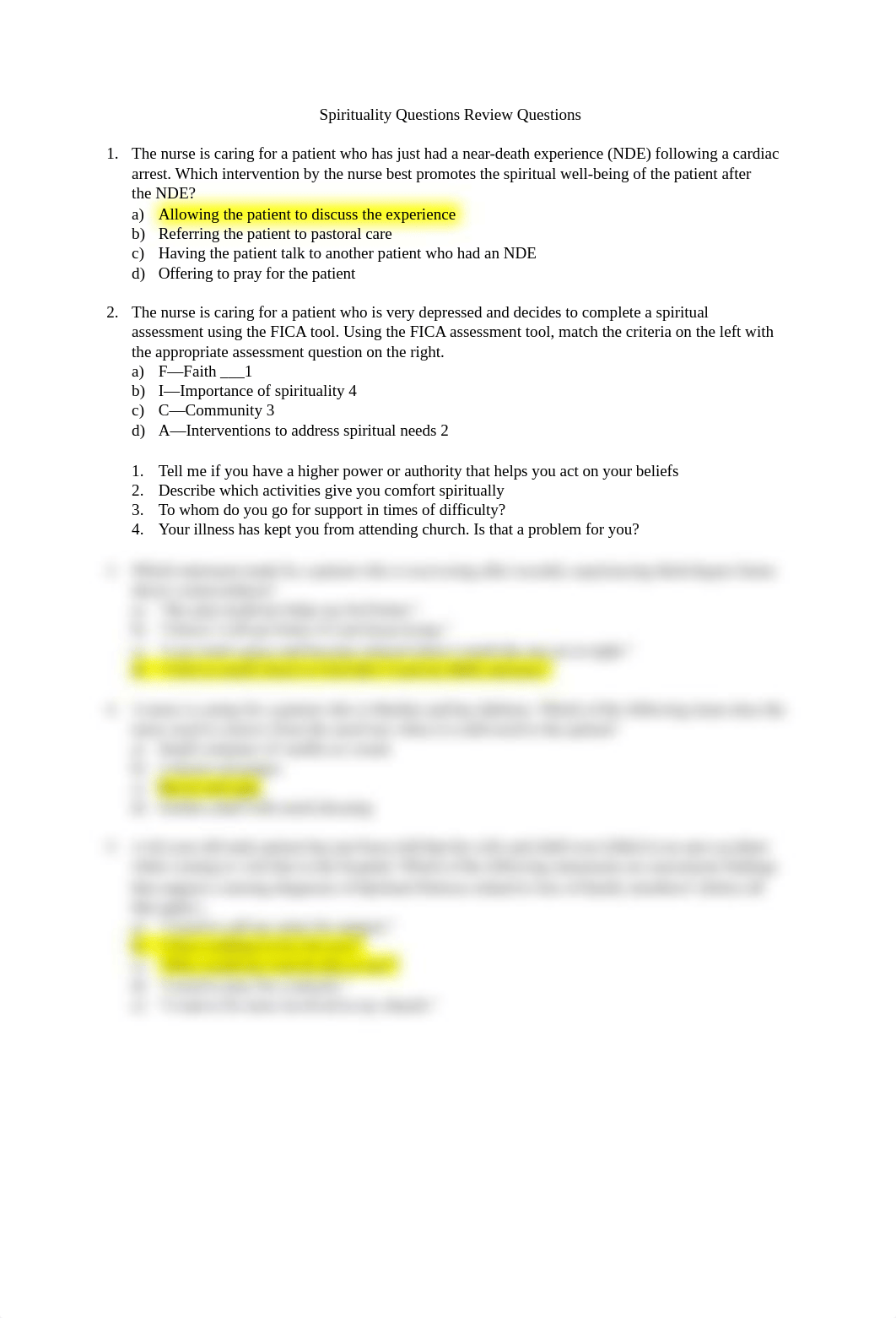 NCLEX Questions - Spirituality.docx_dl9pnxl37ml_page1