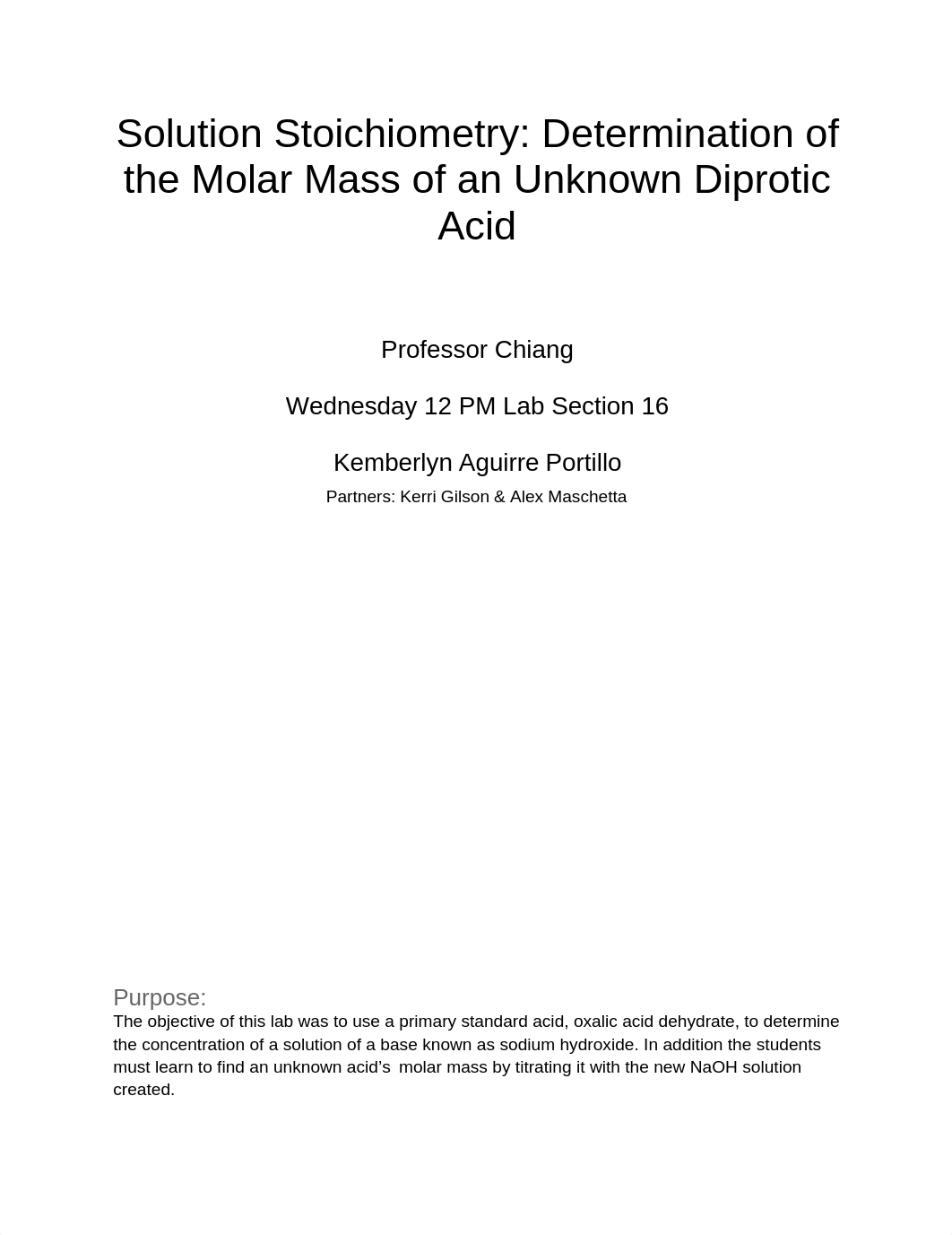 Solution Stoichiometry_ Determination of the Molar Mass of an Unknown Diprotic Acid.docx_dl9ztutpsqg_page1