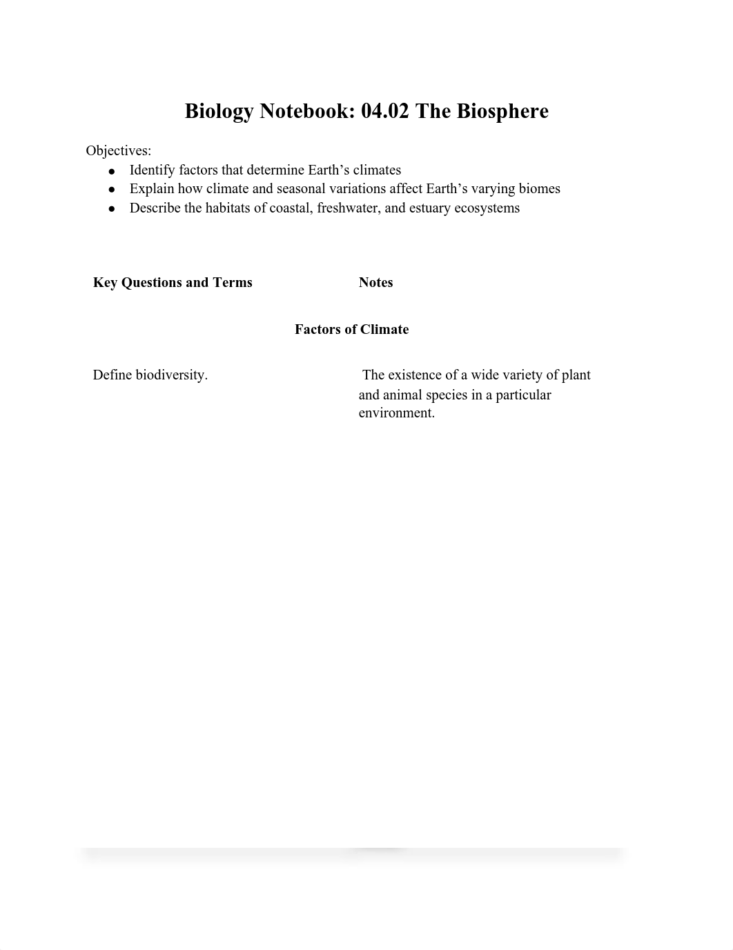 Liam's Biology Notebook_ 04.02 The Biosphere.pdf_dla8ubetxm4_page1