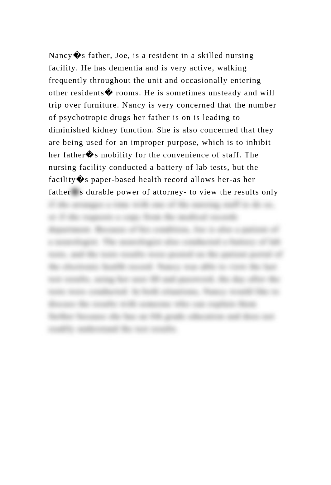 Nancy�s father, Joe, is a resident in a skilled nursing facility. He.docx_dlafxndu9hh_page2