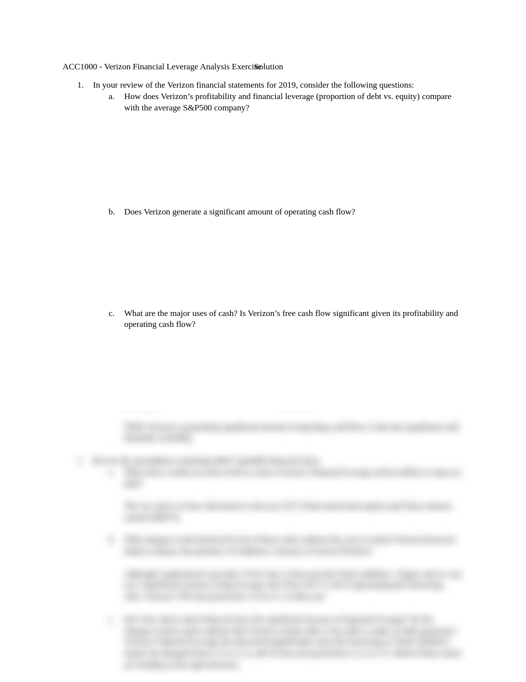 ACC1000 - Verizon Financial Leverage Analysis exercise solution (1).docx_dlakl4uav4d_page1