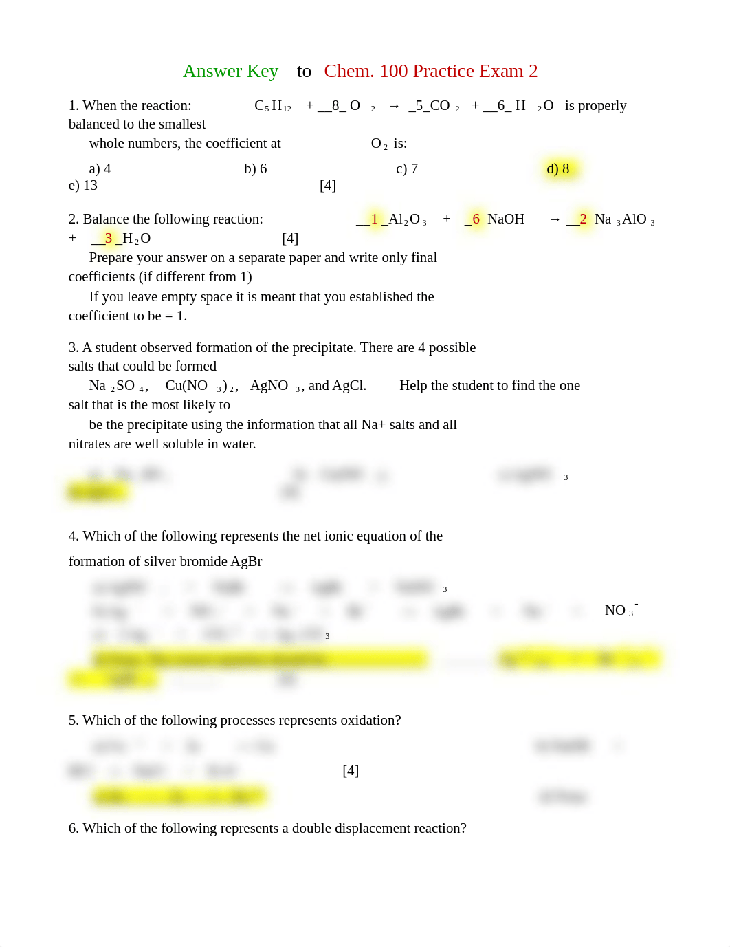 Answer Key to Chem 100 Practice Exam 21.docx_dlal142swv3_page1