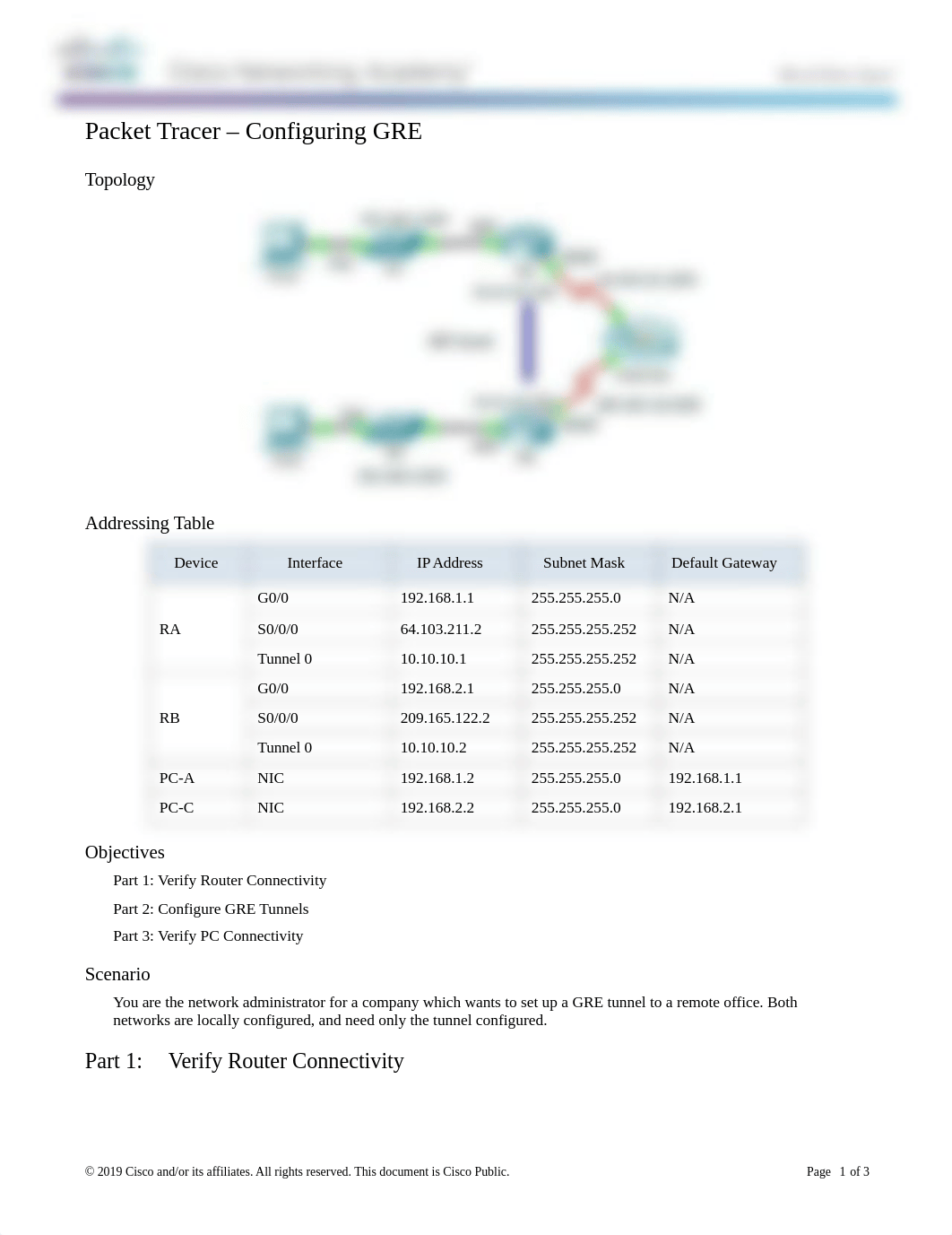 3.4.2.4 Packet Tracer - Configuring GRE-1-Amyan Noah.docx_dlarc3uq8ua_page1