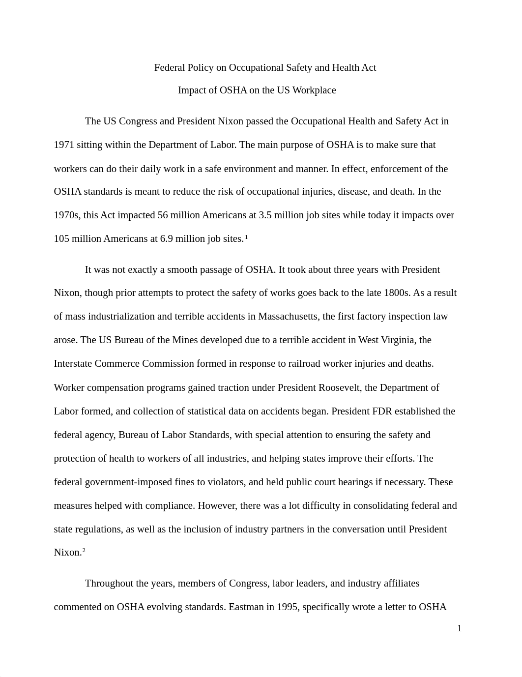 Impact of OSHA on the US Workplace.docx_dlay7kswvl7_page1