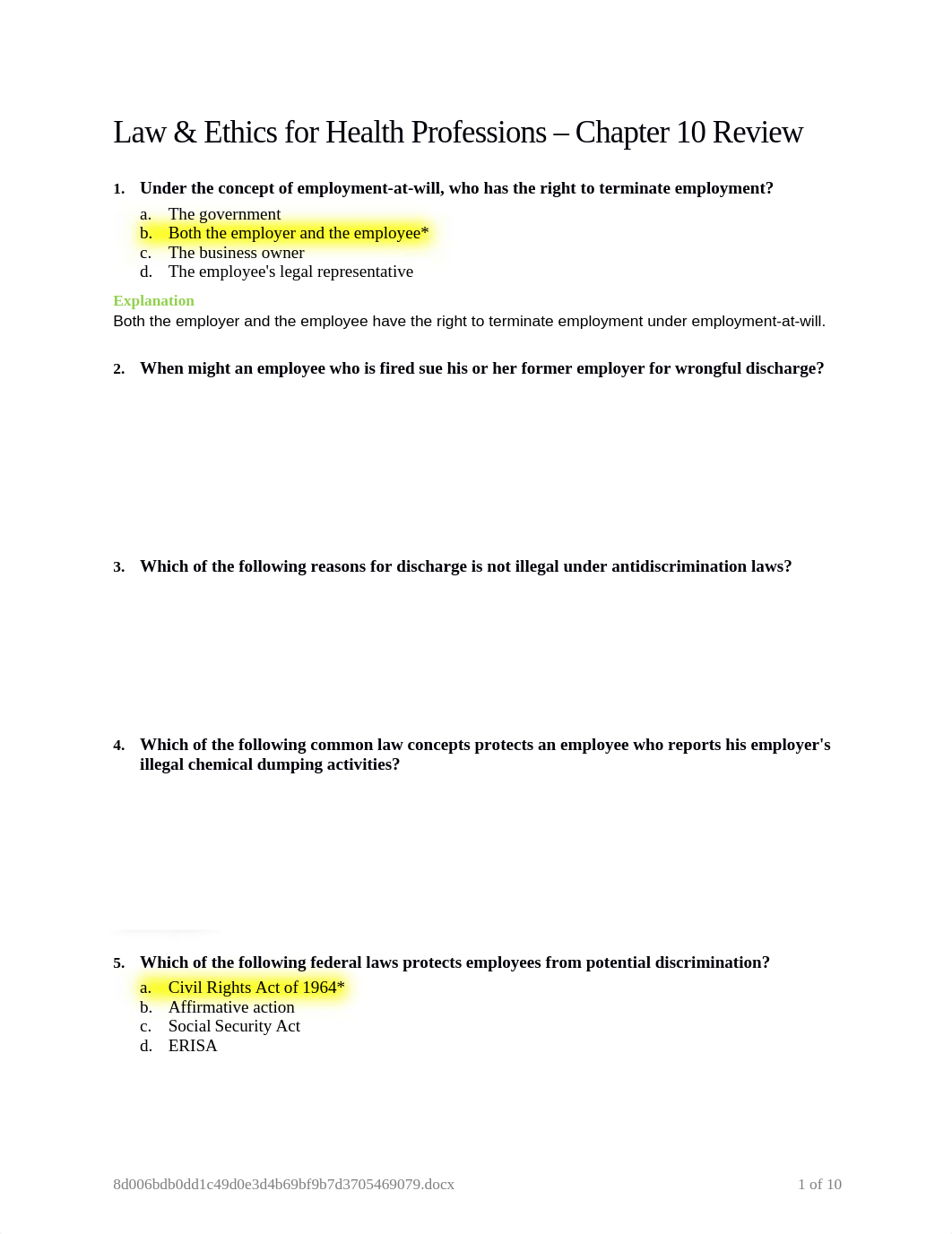 Law & Ethics Ch 10 Review.docx_dlb0r99dxek_page1