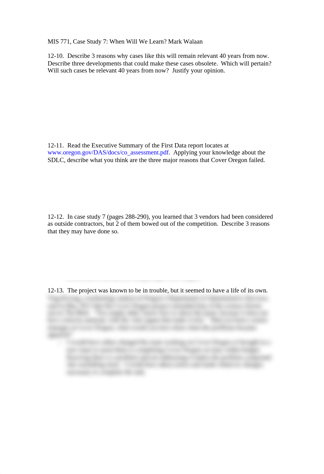 mis 771 case study  when will we learn_dlb7n895821_page1