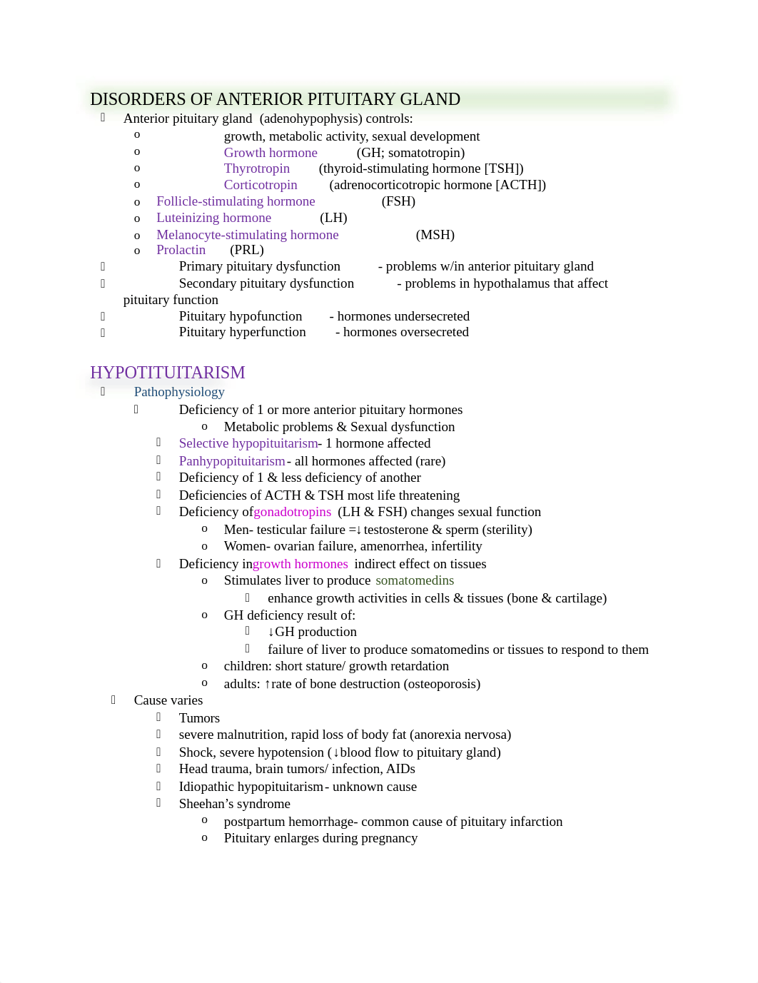 My Notes- Care of Patients with Pituitary and Adrenal Gland Problems_dlbfhyrgey0_page1