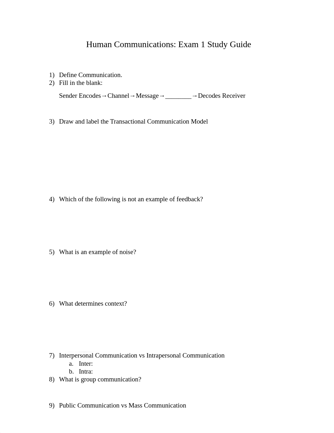 Human Communications Exam 1 Study Guide.docx_dlbg4dfggah_page1