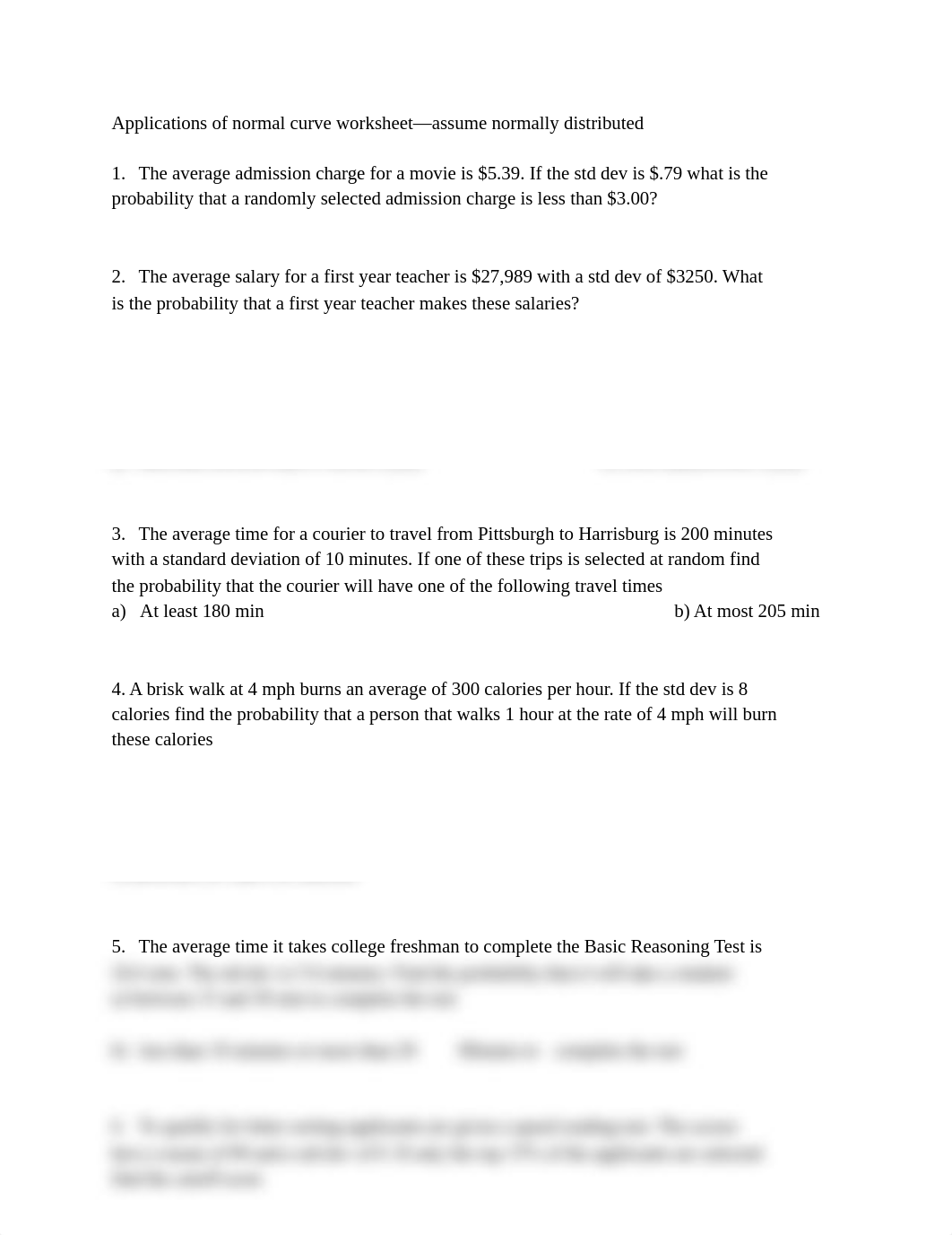 Applications of normal curve worksheet.pdf_dlbirivbhbw_page1