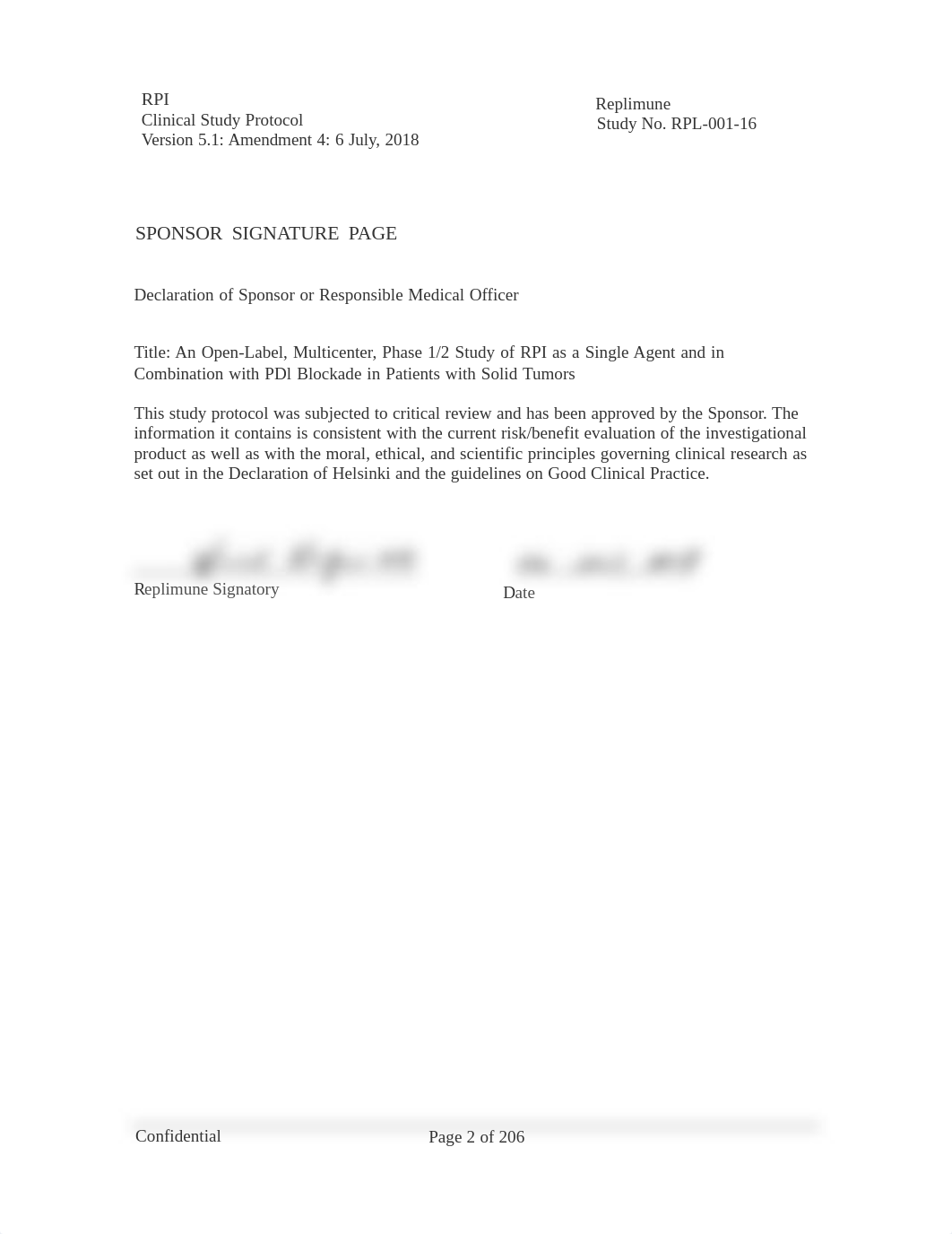 Replimune Phase 1_2 Protocol RPL-001-16 Amend 04 US Final V5.1 06Jul18_clean_co.docx_dlbn7qejc27_page2