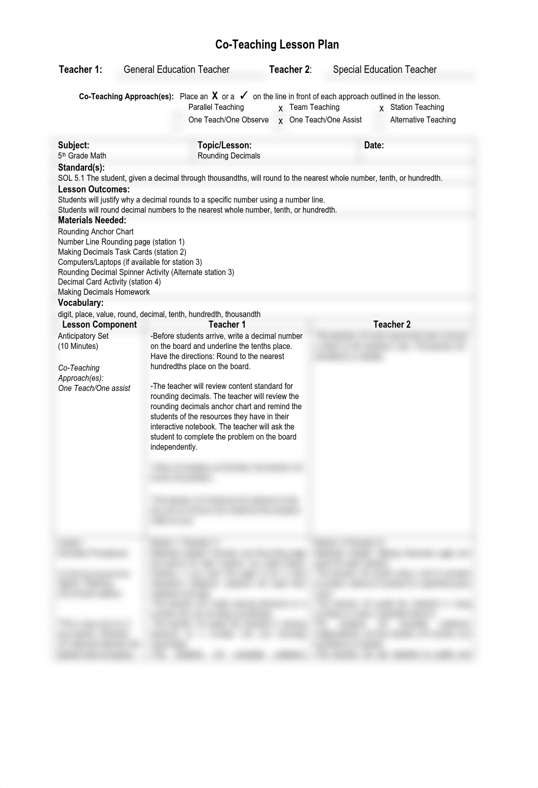 Sample Lesson Plan #2 Math 5.1 - Rounding Decimals.pdf_dlboe5orbo3_page1