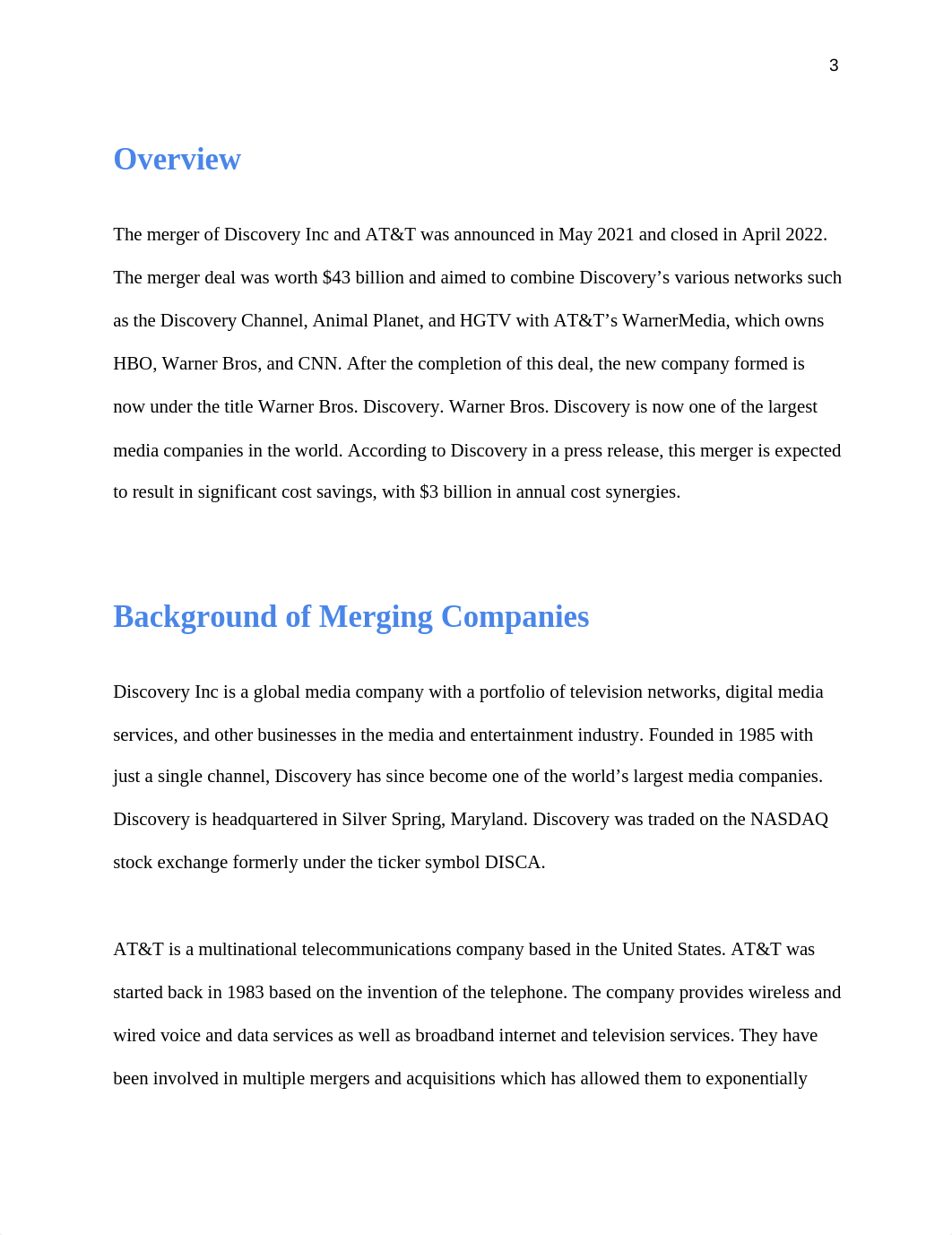 Discovery Inc and AT&T Merger Case.docx_dlbovyi183j_page3