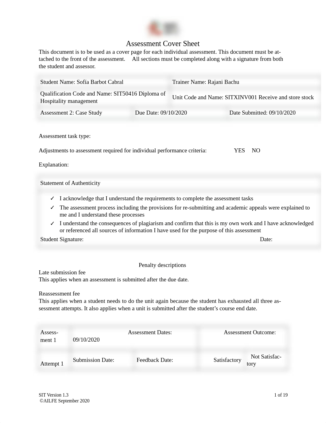 SITXINV001 Assessment 2_Case Study V2 Sofía Barbot Cabral.docx_dlc6mnoup5f_page1