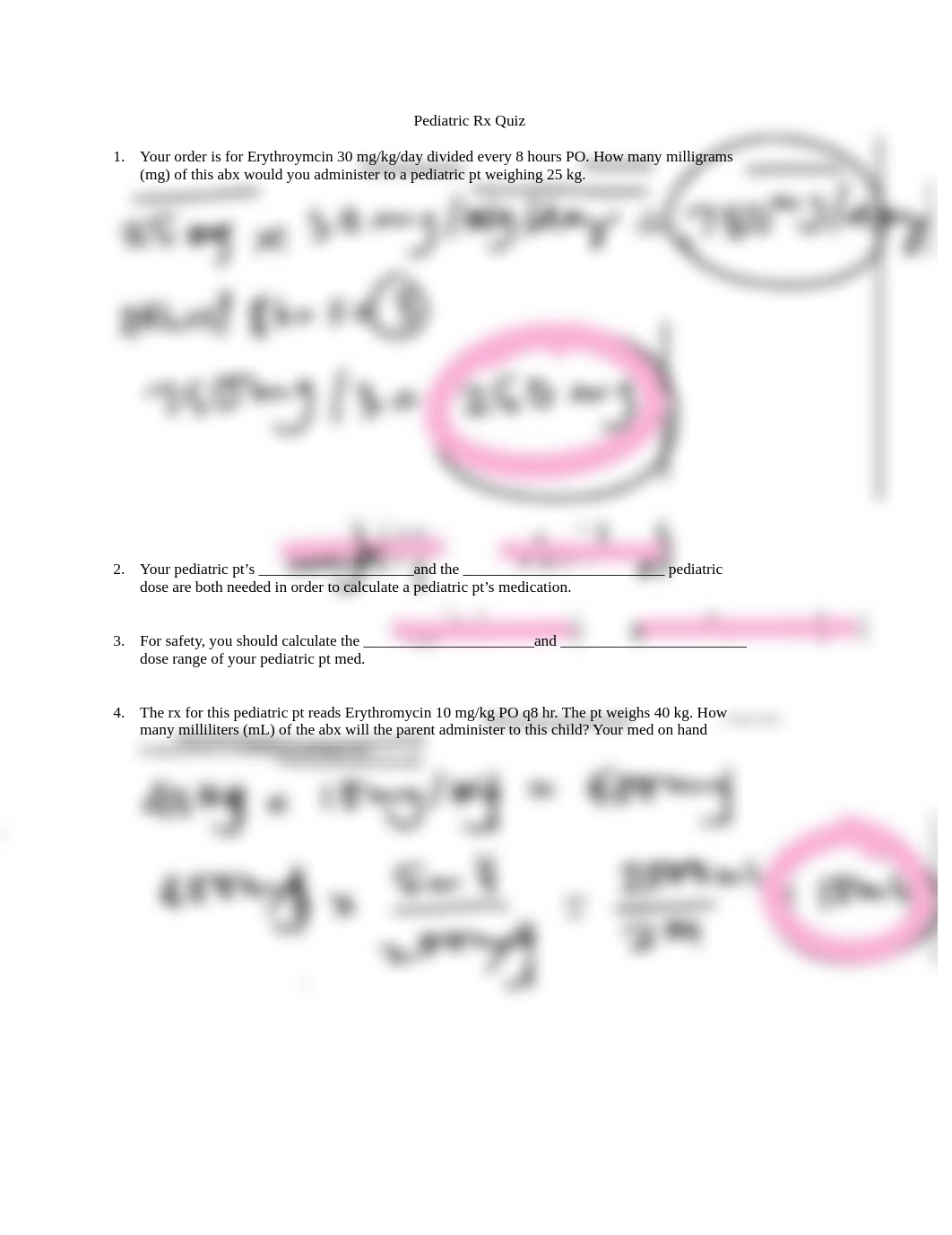 Pediatric Rx Calculation Test.docx_dlcaqj2ka2l_page1