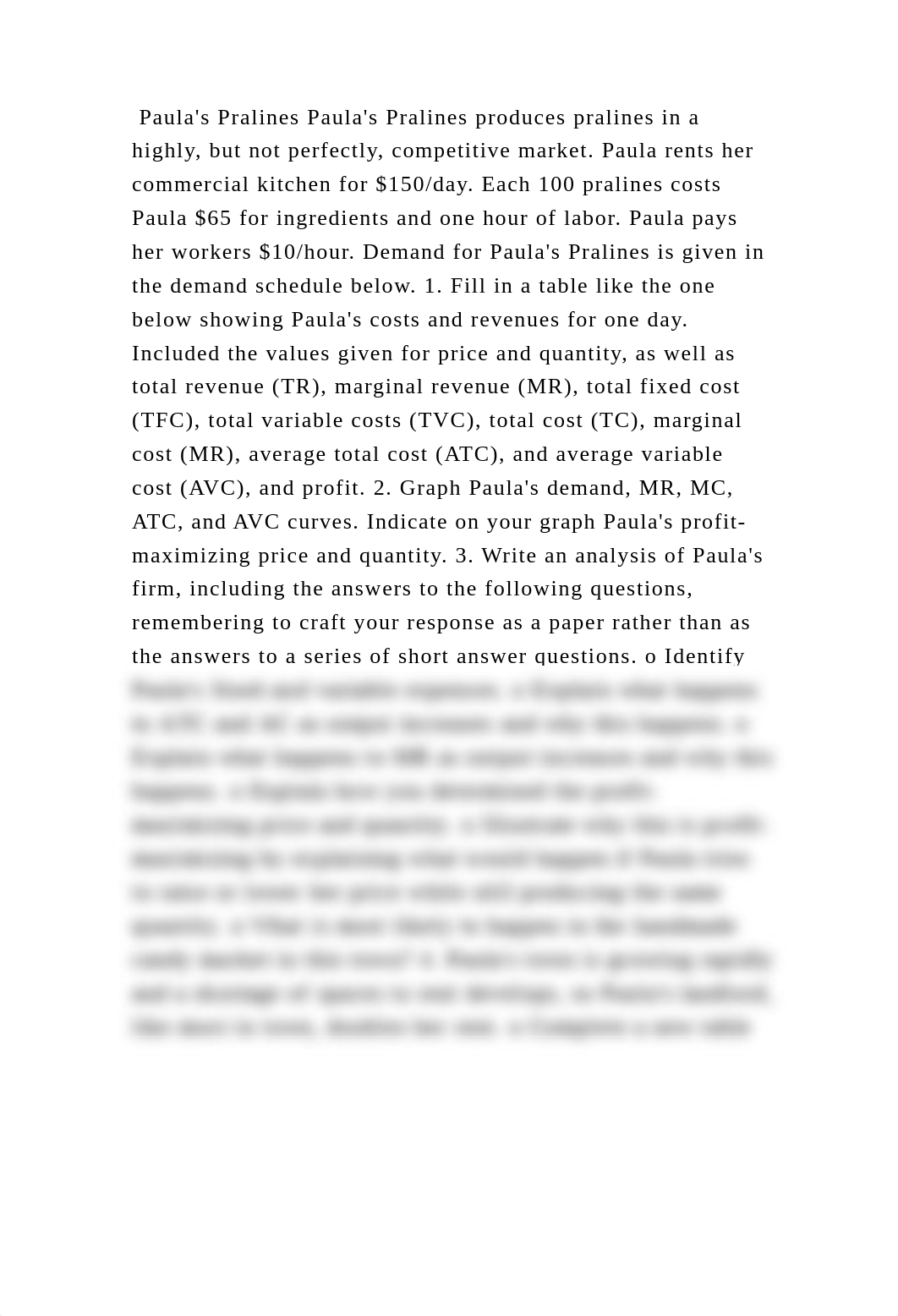 Paulas Pralines Paulas Pralines produces pralines in a highly, but .docx_dlckgeqo931_page2