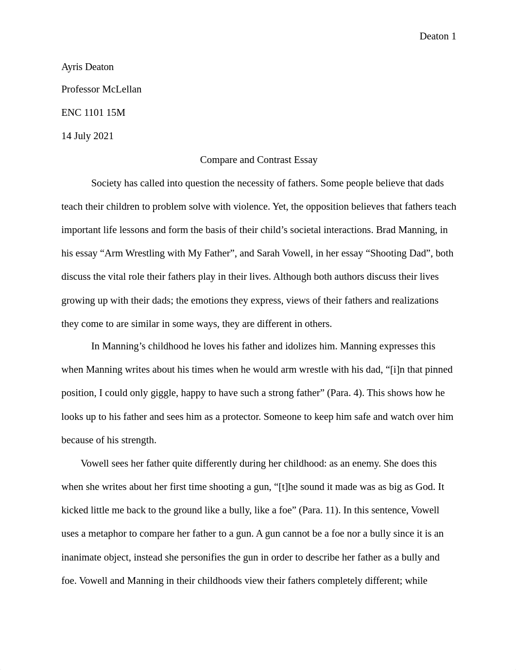 compare. and contrast Essay - Ayris Deaton.docx_dlckzs7e9qt_page1