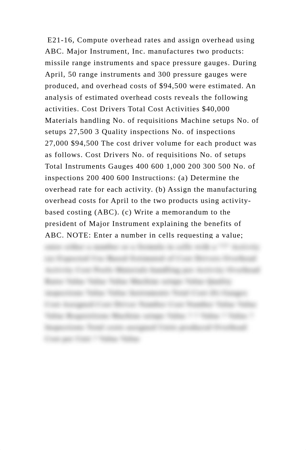 E21-16, Compute overhead rates and assign overhead using ABC. Major I.docx_dld85d30b0r_page2