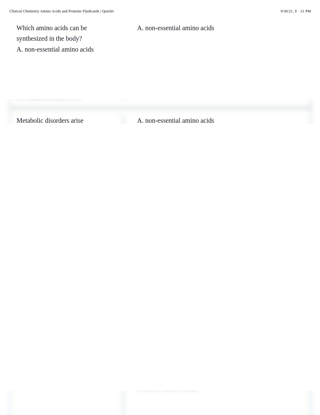 Clinical Chemistry Amino Acids and Proteins Flashcards | Quizlet.pdf_dldfv311imr_page2