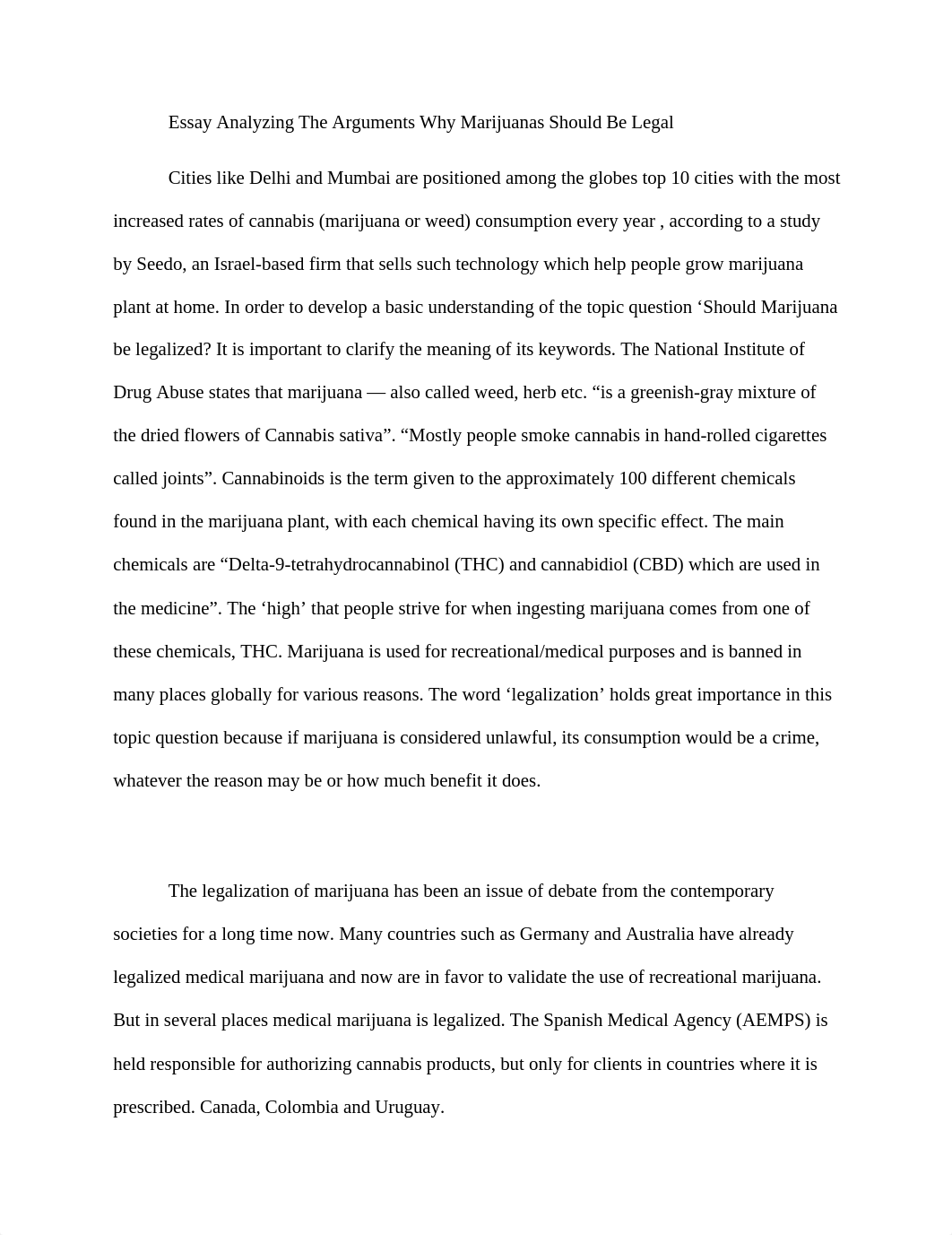 Essay Analyzing The Arguments Why Marijuanas Should Be Legal.docx_dldsljx01cx_page1