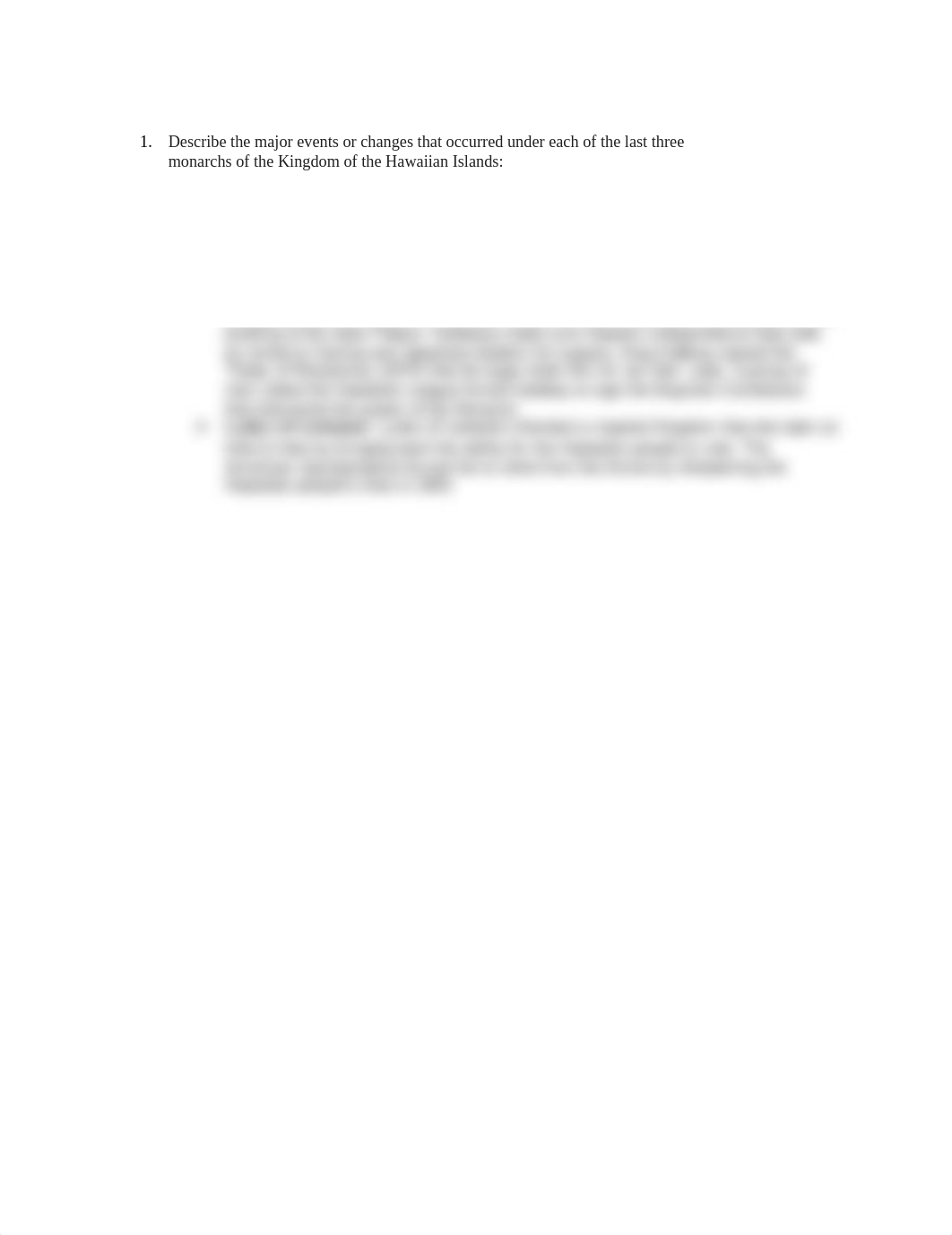 Describe the major events or changes that occurred under each of the last three monarchs of the King_dldva6w3jwj_page1