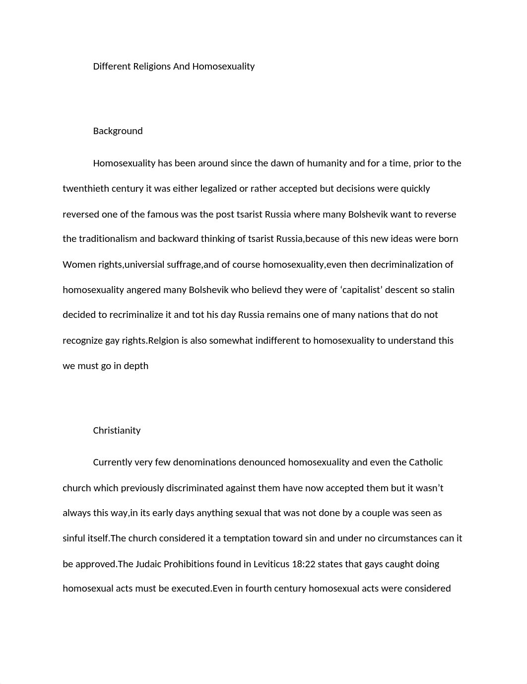 Different Religions And Homosexuality.docx_dldw3j13xjn_page1