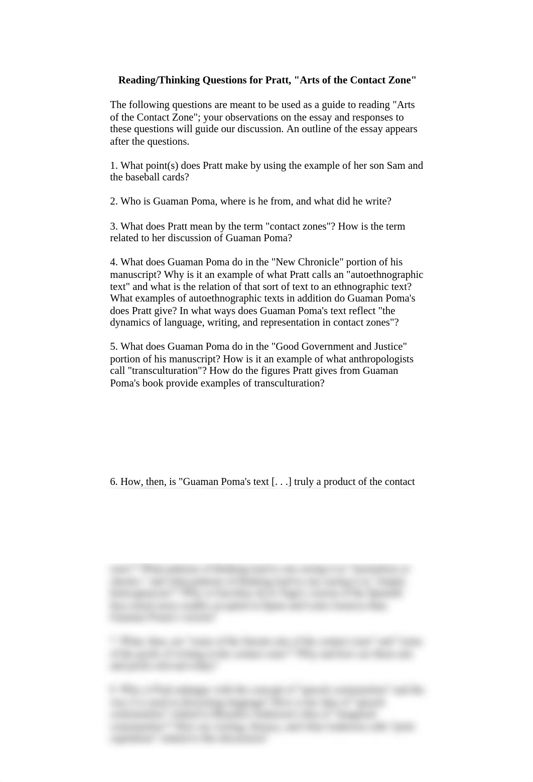 Reading Questions for Arts of the Contact Zone.docx_dlee1d52dha_page1