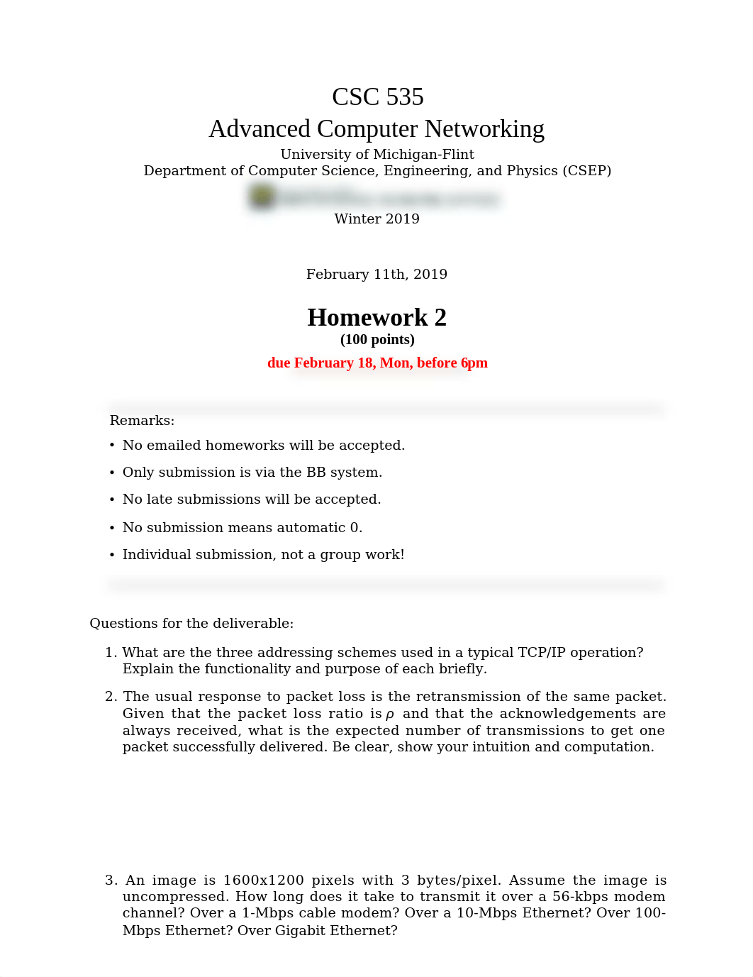 CSC535 Winter 2019 HW2 Questions and Answers.docx_dlf8ylqouaj_page1