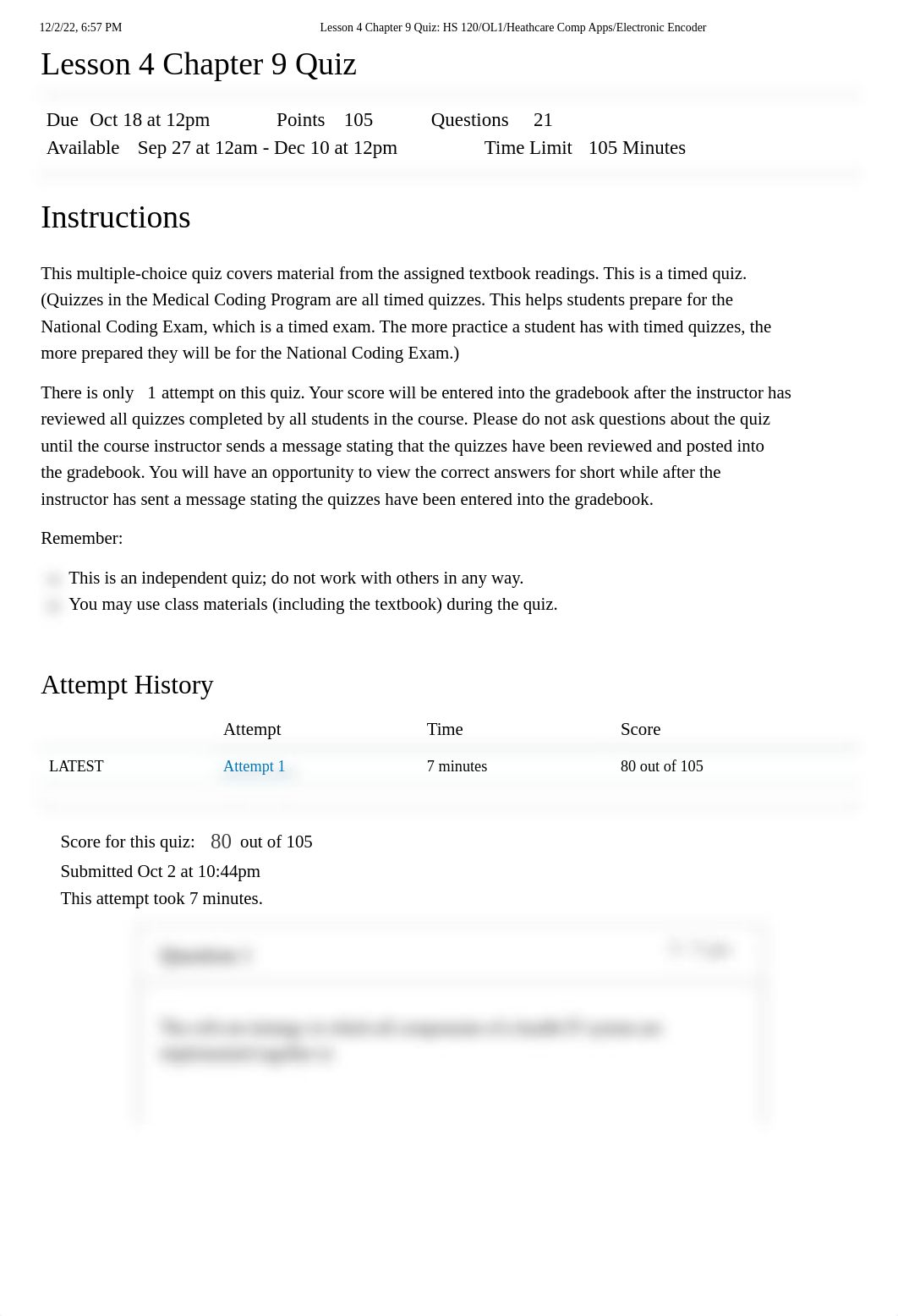 Lesson 4 Chapter 9 Quiz_ HS 120_OL1_Heathcare Comp Apps_Electronic Encoder.pdf_dlffmesc0kw_page1