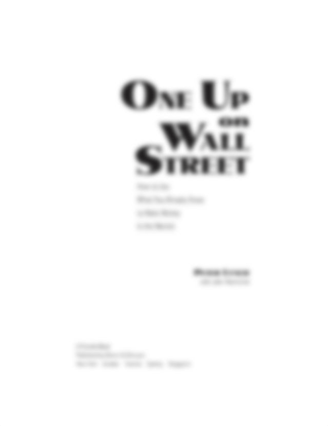 One Up On Wall Street How To Use What You Already Know To Make Money In The Market - Peter Lynch, Jo_dlfht5zbfd0_page5