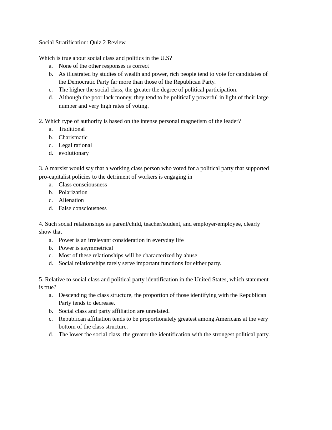 Social Stratification Module 9 for quiz 2 review.pdf_dlflqnjj8ej_page1