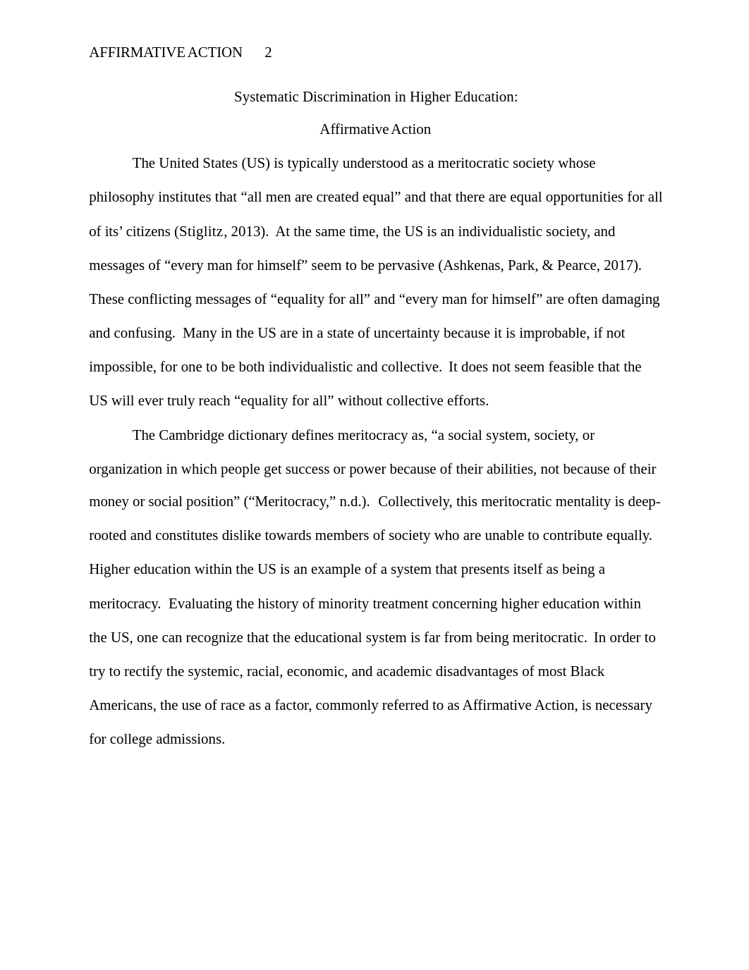 Systematic Discrimination in Higher Education- Affirmative Action FINAL.docx_dlfo11e2mcy_page2