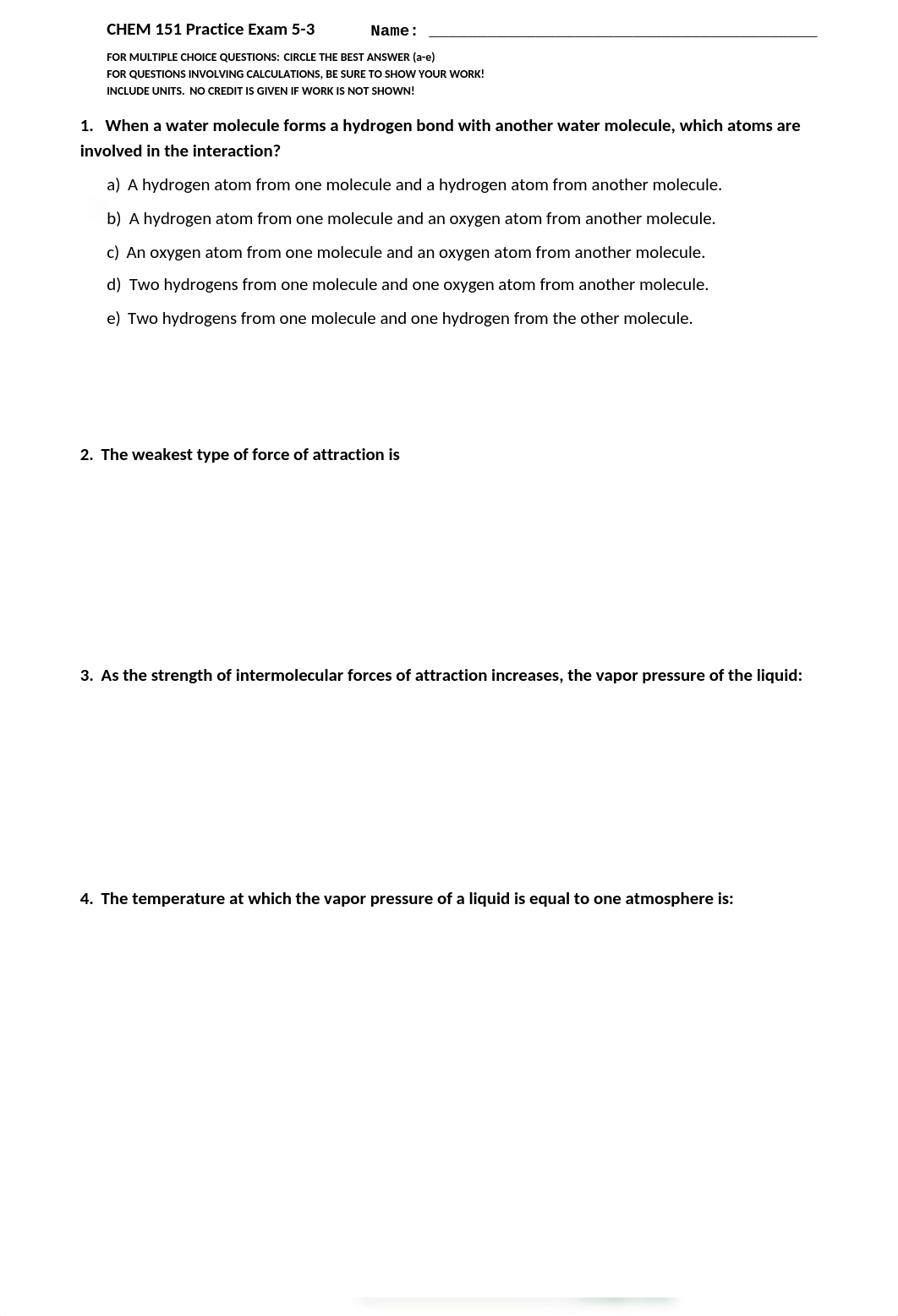 CHEM 151 Practice Exam 5-3 on CH 11 & 13 -with inking 5-2-2022.docx_dlfyt9px1ed_page1