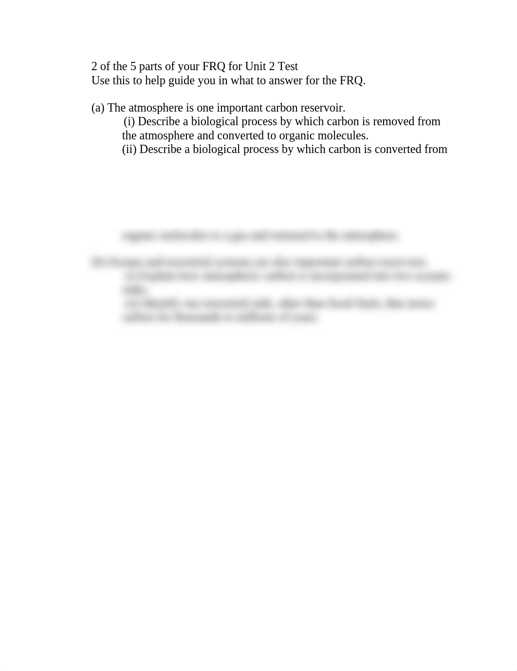 2 of the 5 parts of your FRQ for Unit 2 Test_dlg1ymq8gp2_page1