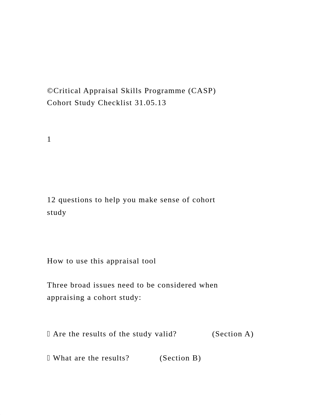 ©Critical Appraisal Skills Programme (CASP) Cohort Study Check.docx_dlg7o73vuxo_page2