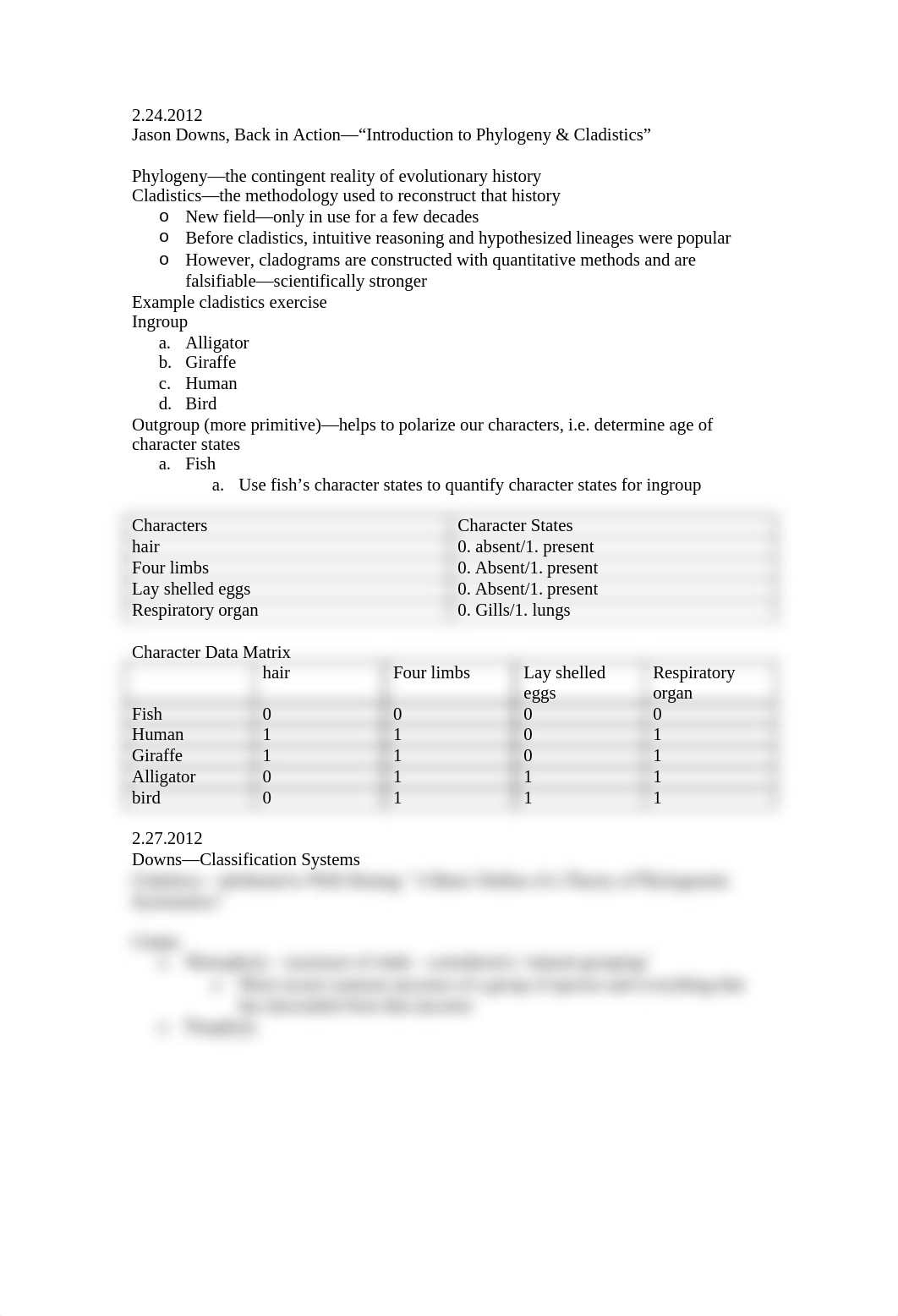 Macrobiology - Phylogeny, Cladistics Notes_dlg96mnebyd_page1