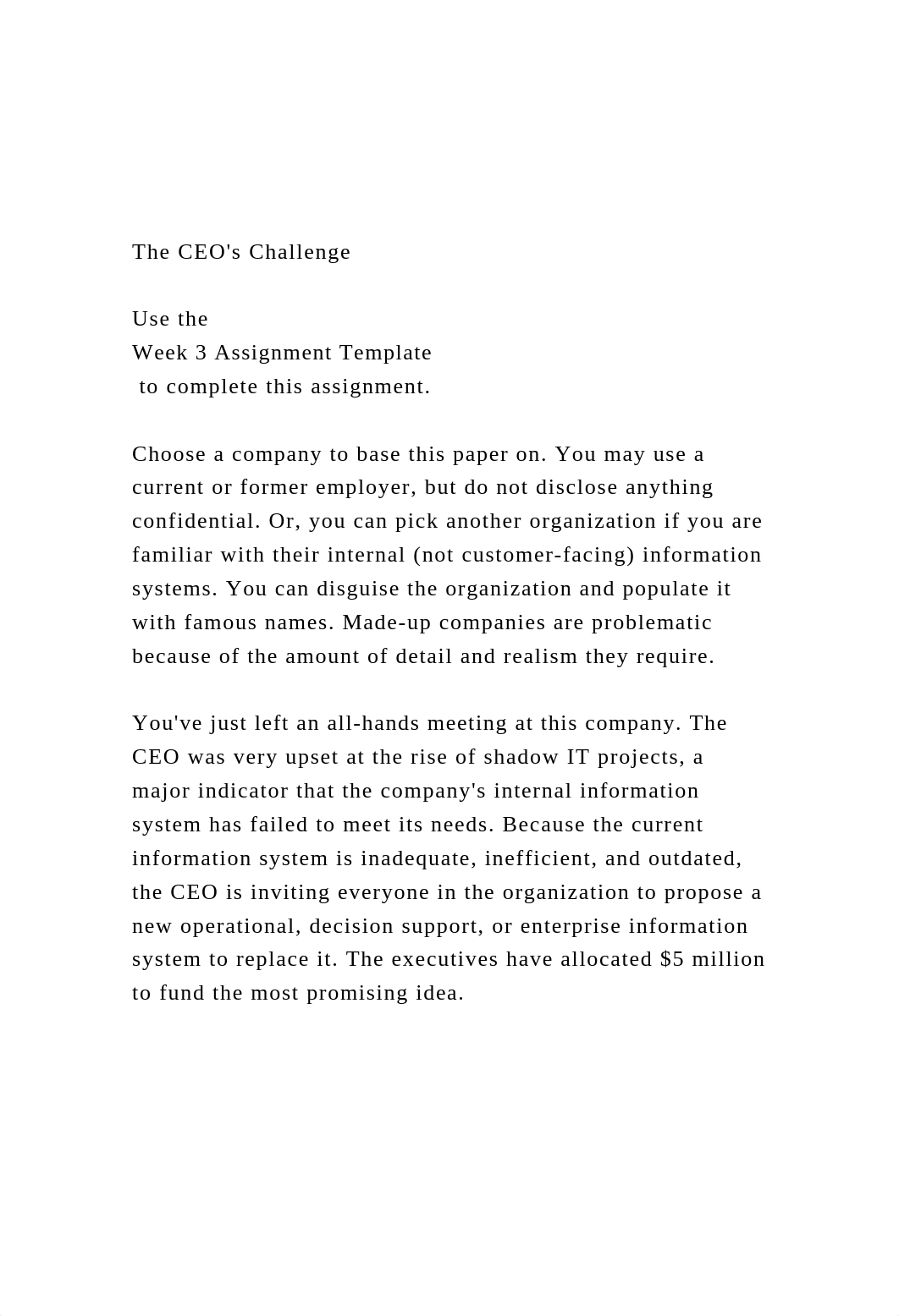 The CEOs ChallengeUse the Week 3 Assignment Template .docx_dlgbt8t5ude_page2