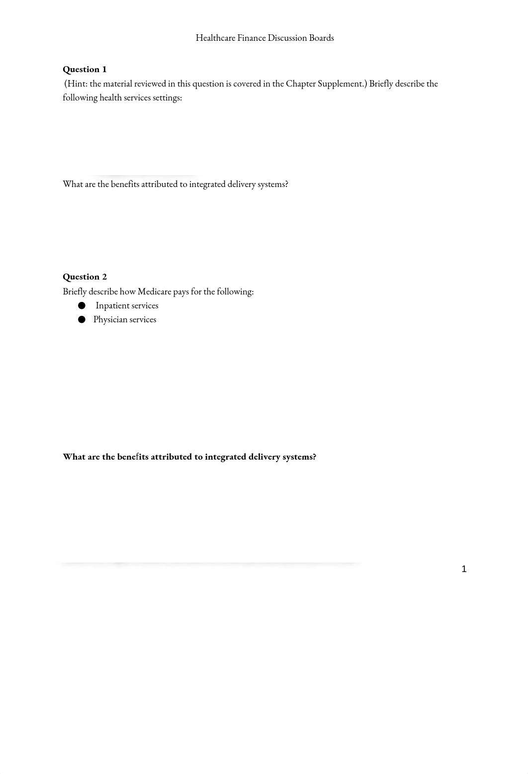 Healthcare Finance Discussion Board 1 Questions .docx_dlgniil71xb_page1