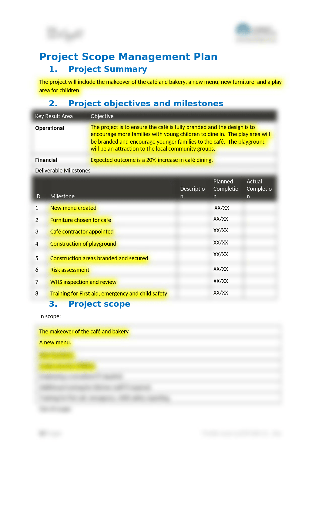 bsbpmg511 Project Scope Management Plan.docx_dlgpvvqv71z_page1