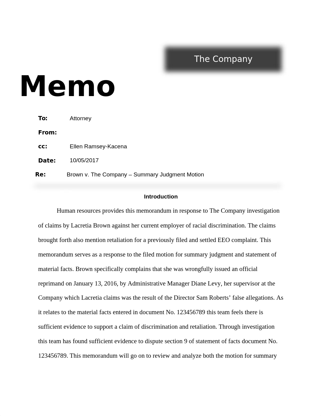 Memo Format for Evaluation of Summary Judgment (1).docx_dlgx74tt9t9_page1