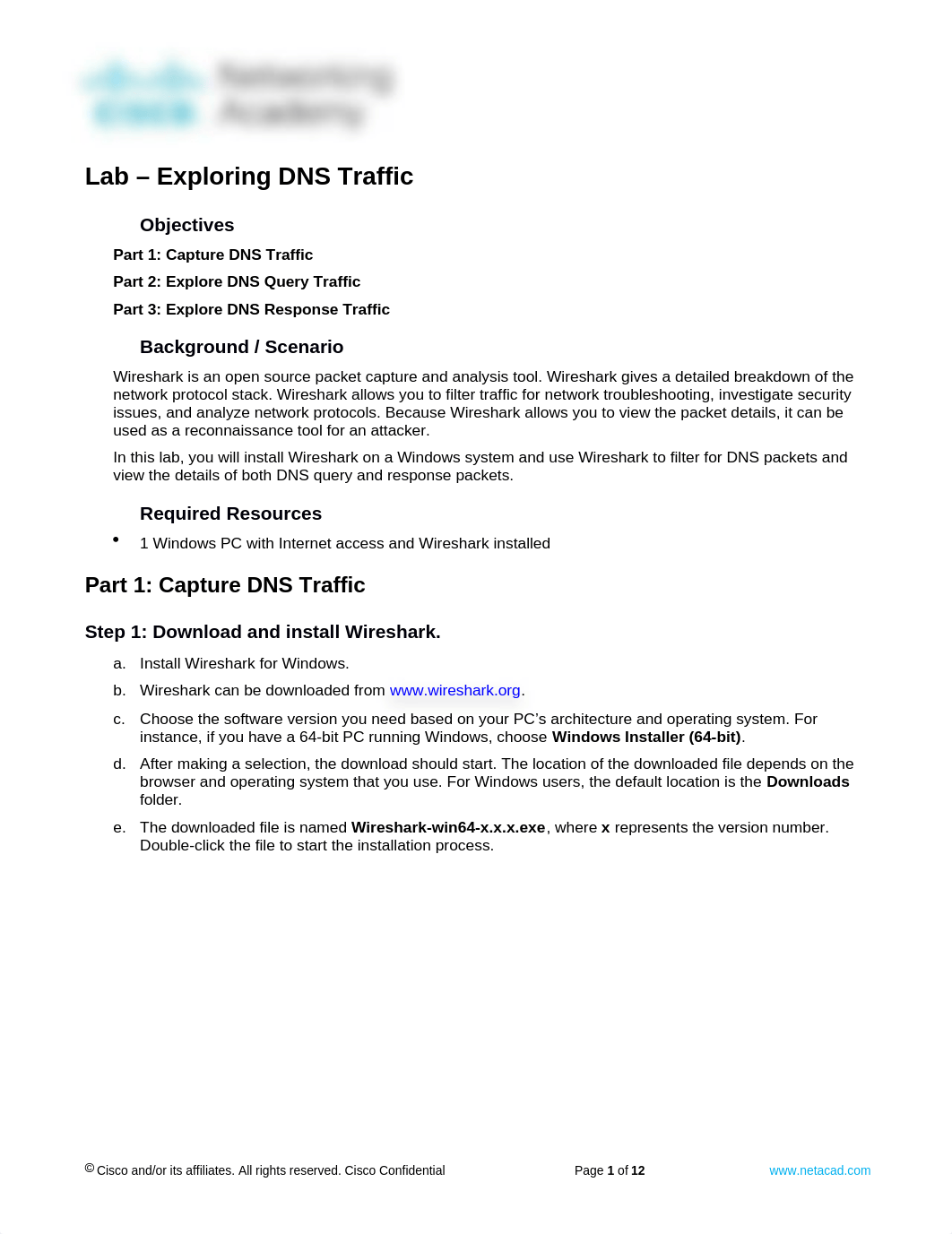 7.3.1.6 Lab - Exploring DNS Traffic.docx_dlh1mrr24yy_page1