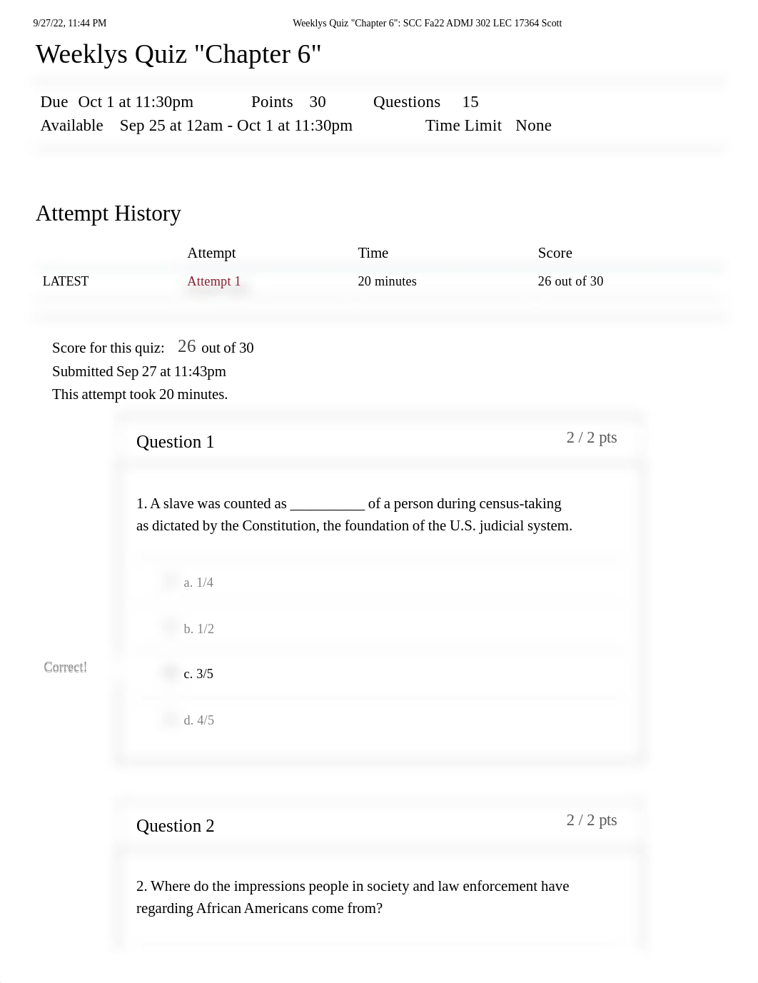 Weeklys Quiz _Chapter 6__ SCC Fa22 ADMJ 302 LEC 17364 Scott.pdf_dlh3zph21ma_page1