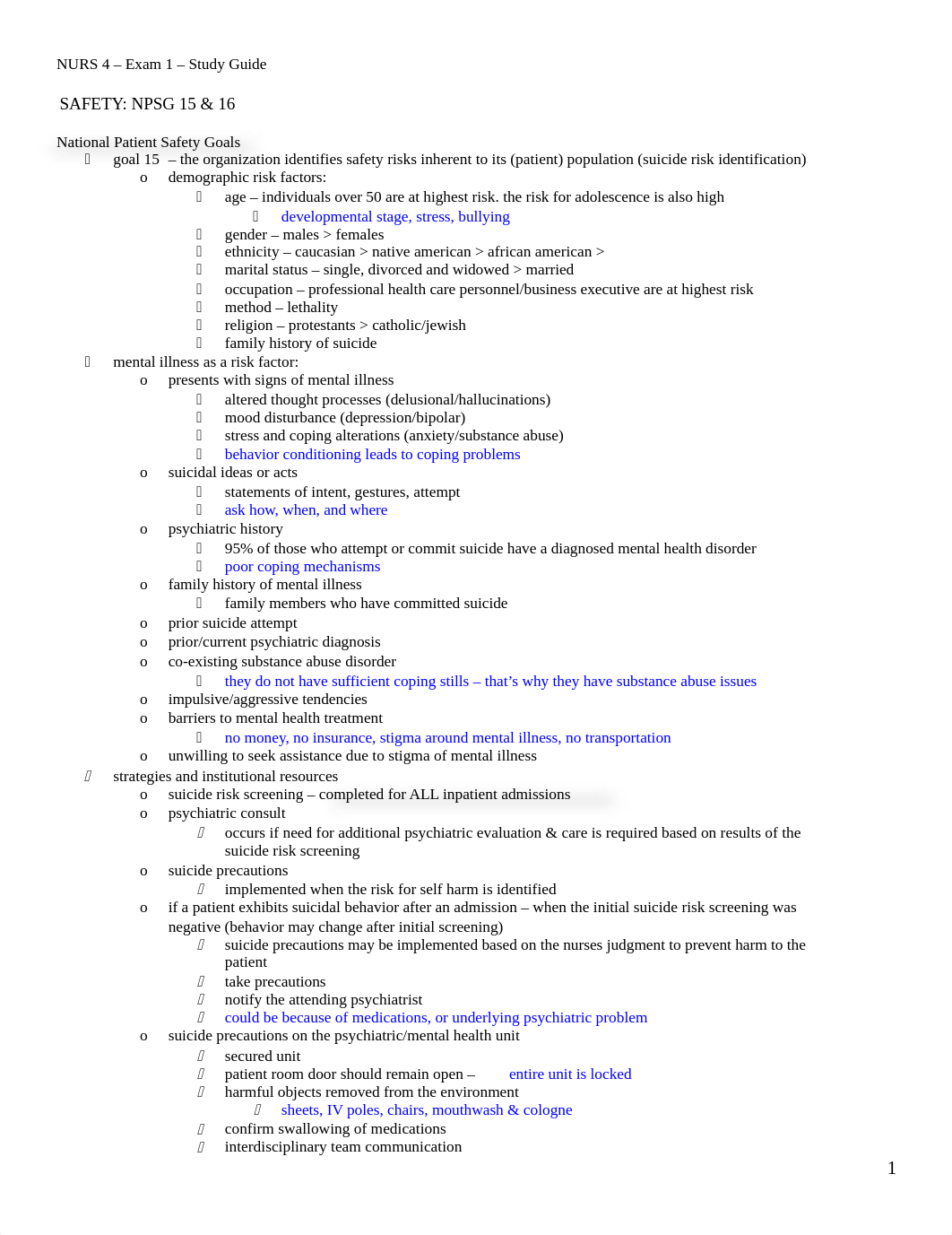 NURS 4 - Exam 1 - Week 1 & 2.docx_dlh67552fhy_page1