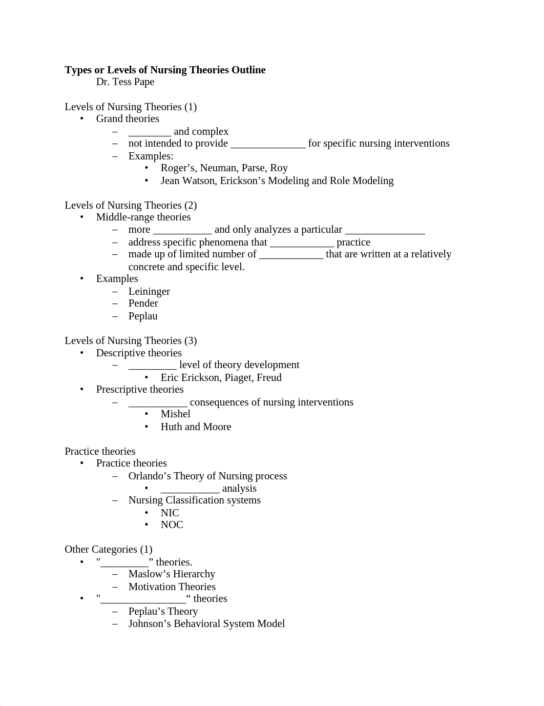 Types or Levels of Nursing Theories Outline.docx_dlh8os6xcvz_page1